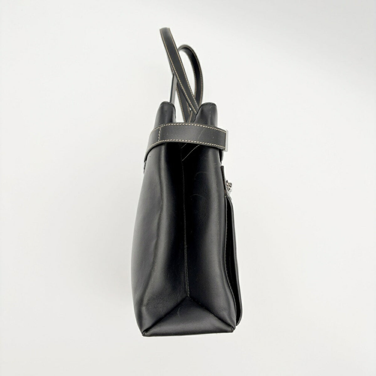 Gucci Black Leather Tote Bag (Pre-Owned)