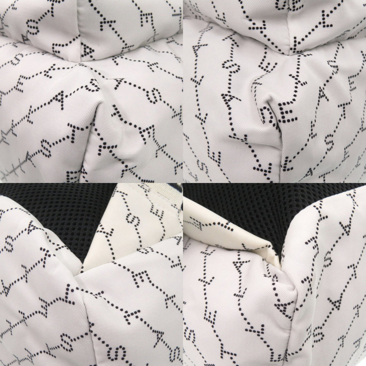 Stella Mccartney Black White Nylon Backpack (Pre-Owned)