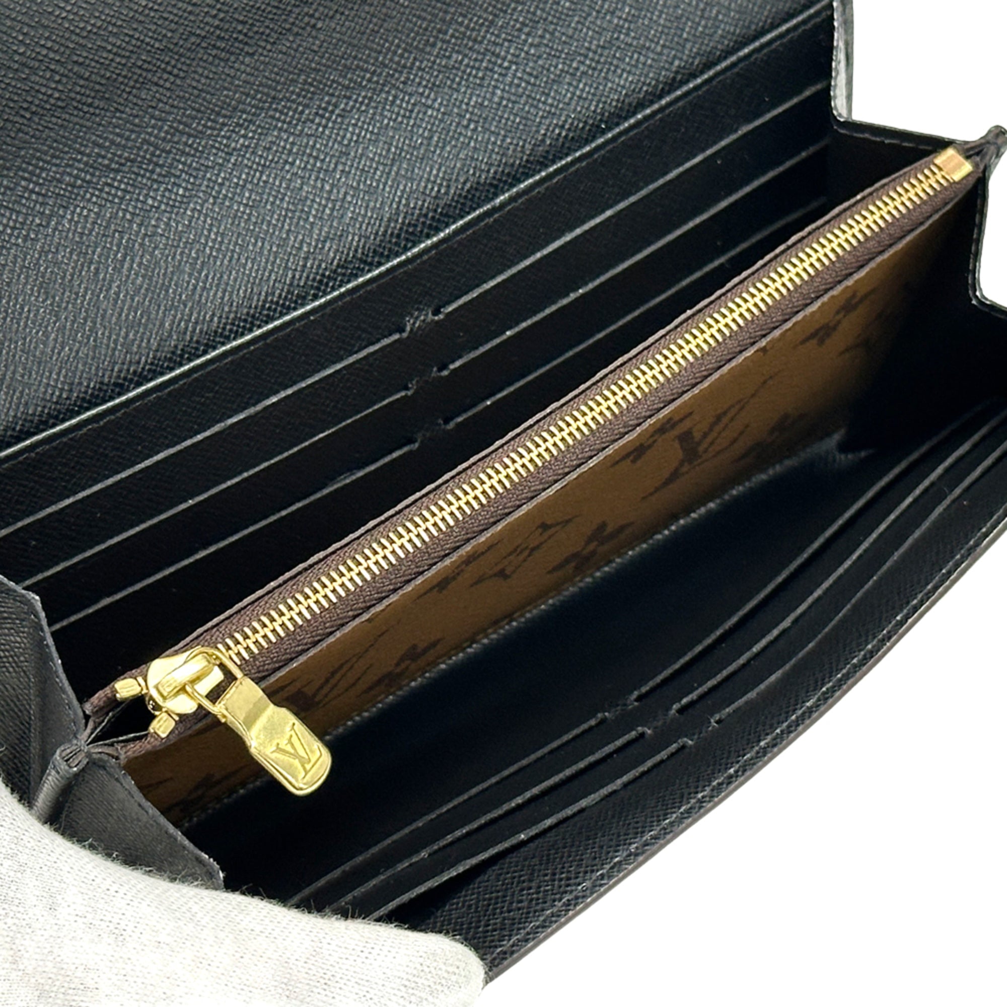 Louis Vuitton Brown Monogram Canvas Long Wallet (Bi-Fold) (Pre-Owned)