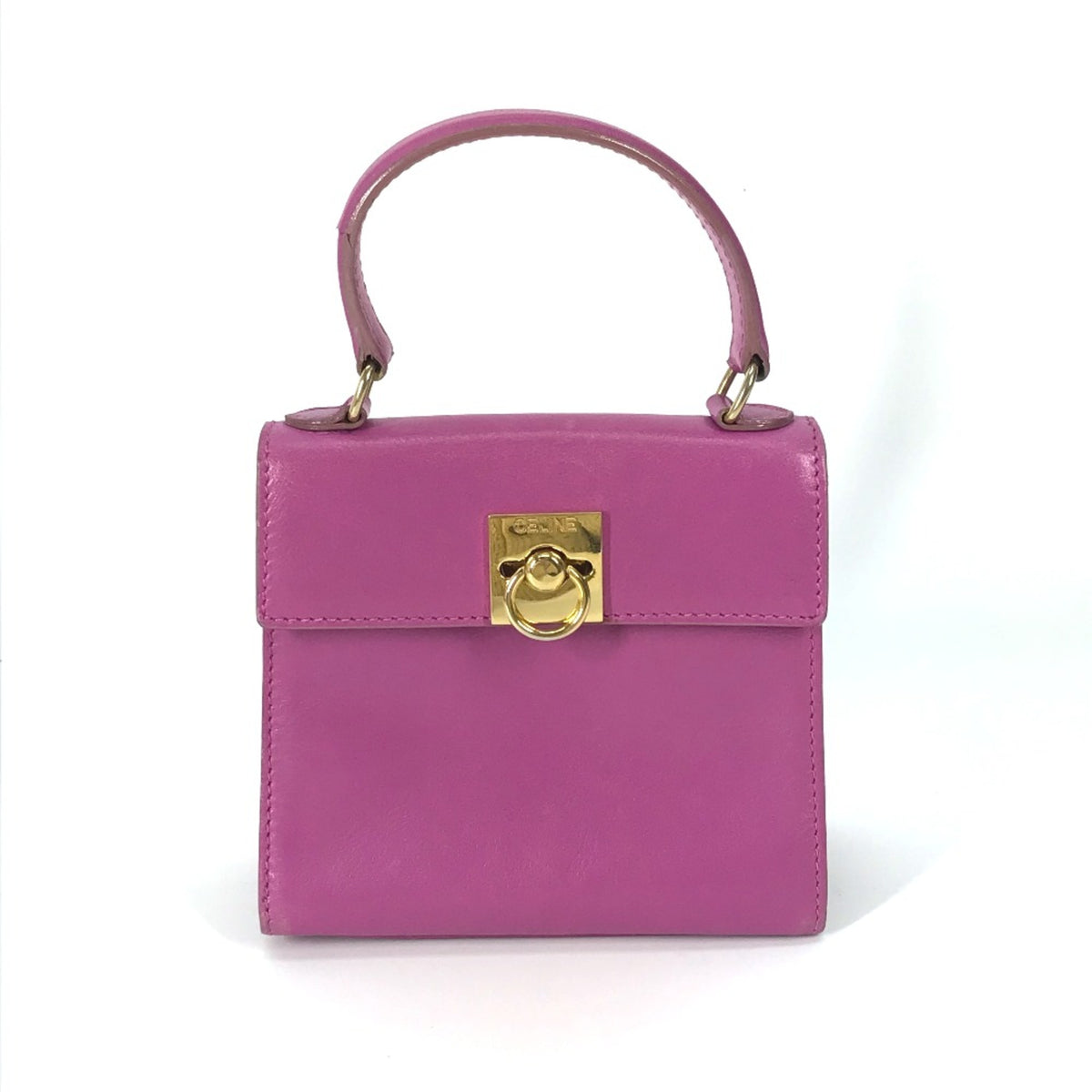 Celine Purple Leather Handbag (Pre-Owned)
