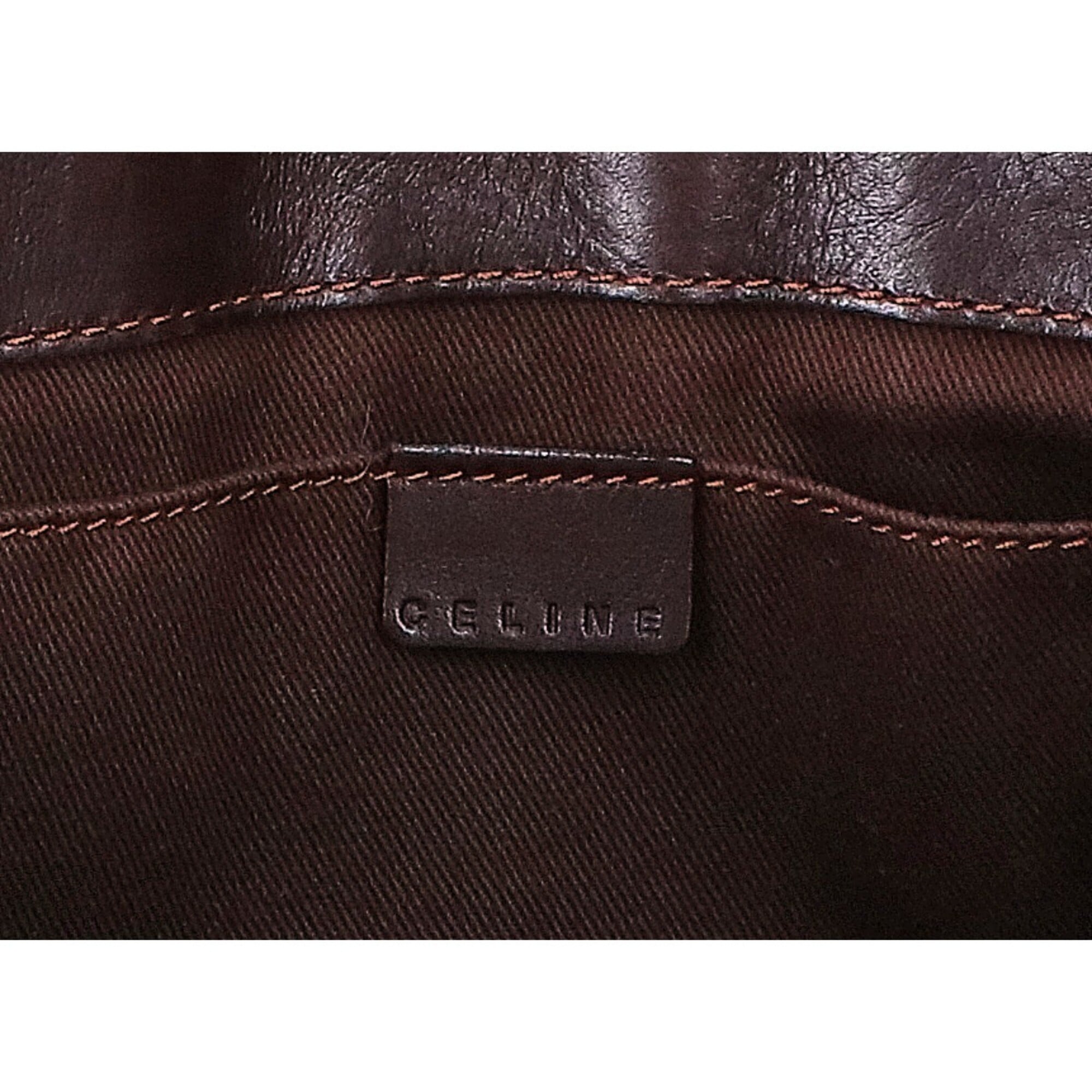 Celine Dark Brown Leather Handbag (Pre-Owned)