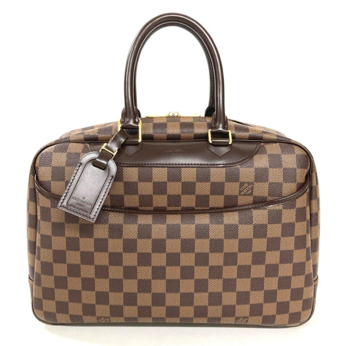 Louis Vuitton Brown Damier Canvas Handbag (Pre-Owned)