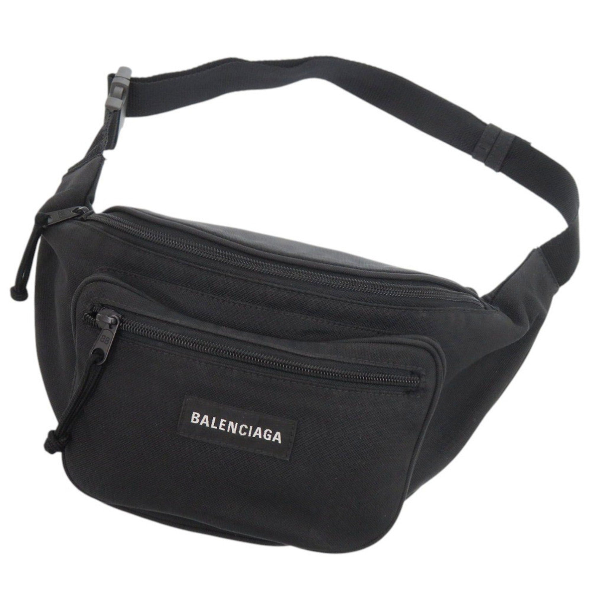 Balenciaga Black Nylon Sling Bag (Pre-Owned)