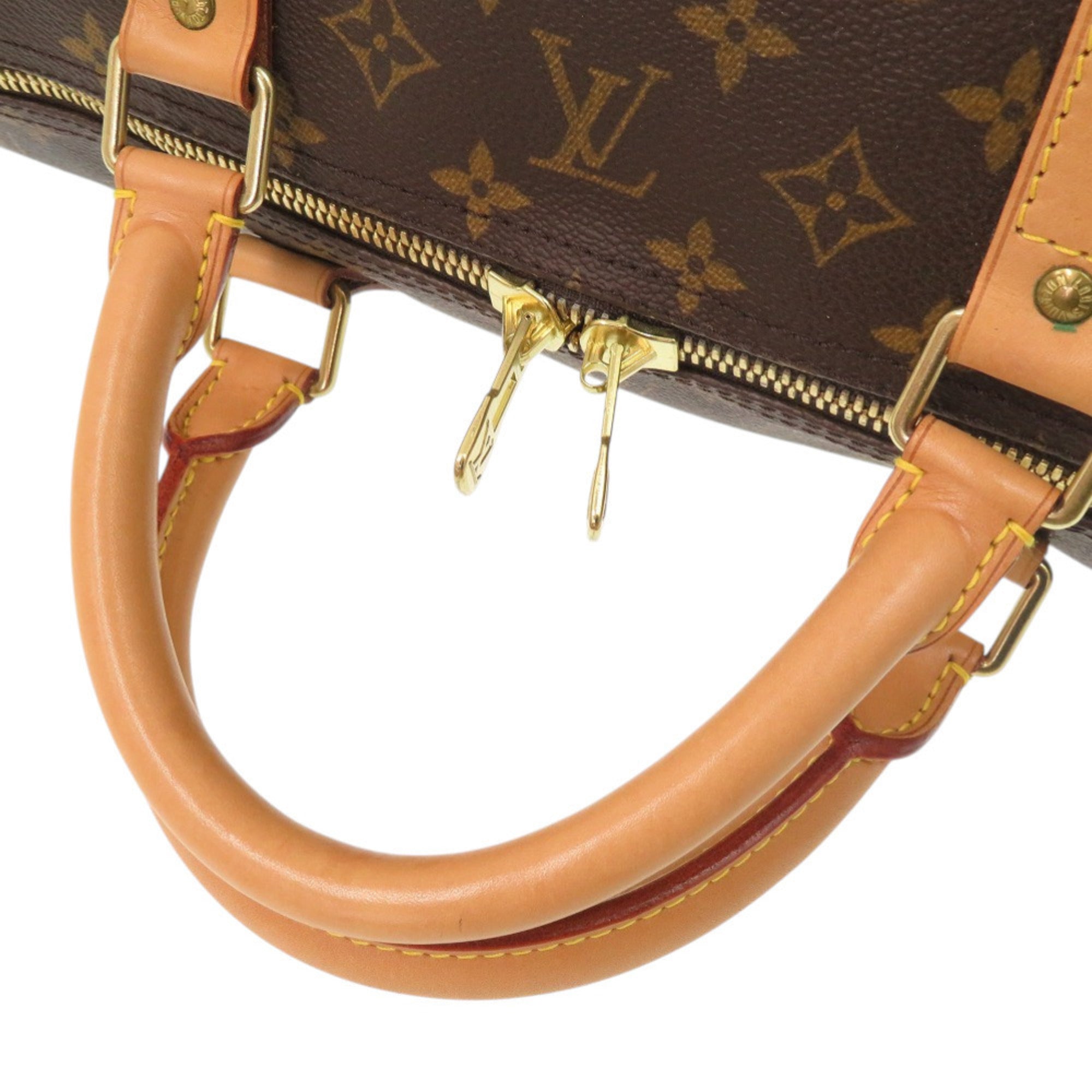Louis Vuitton Brown Monogram Canvas Boston Bag (Pre-Owned)