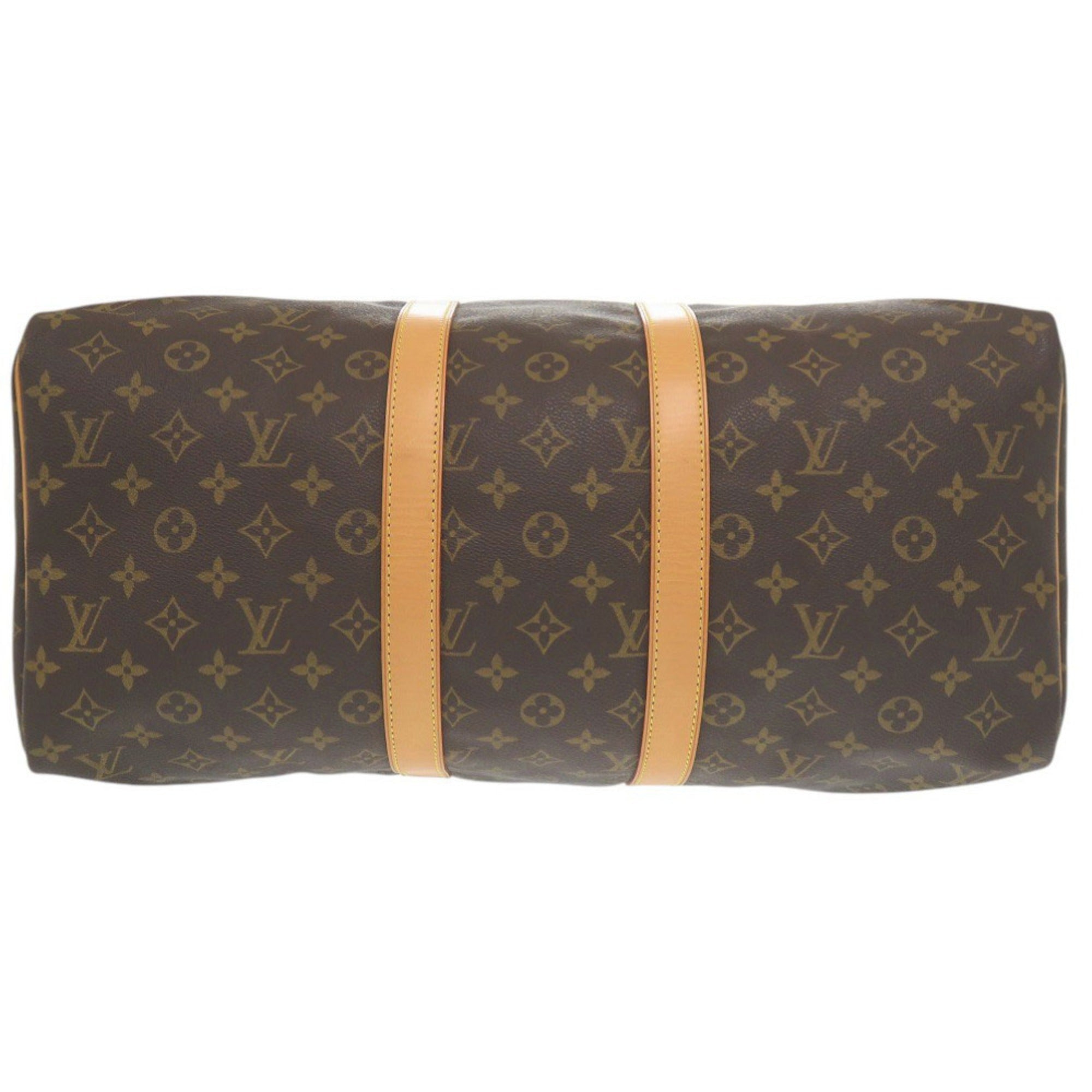 Louis Vuitton Brown Monogram Canvas Boston Bag (Pre-Owned)