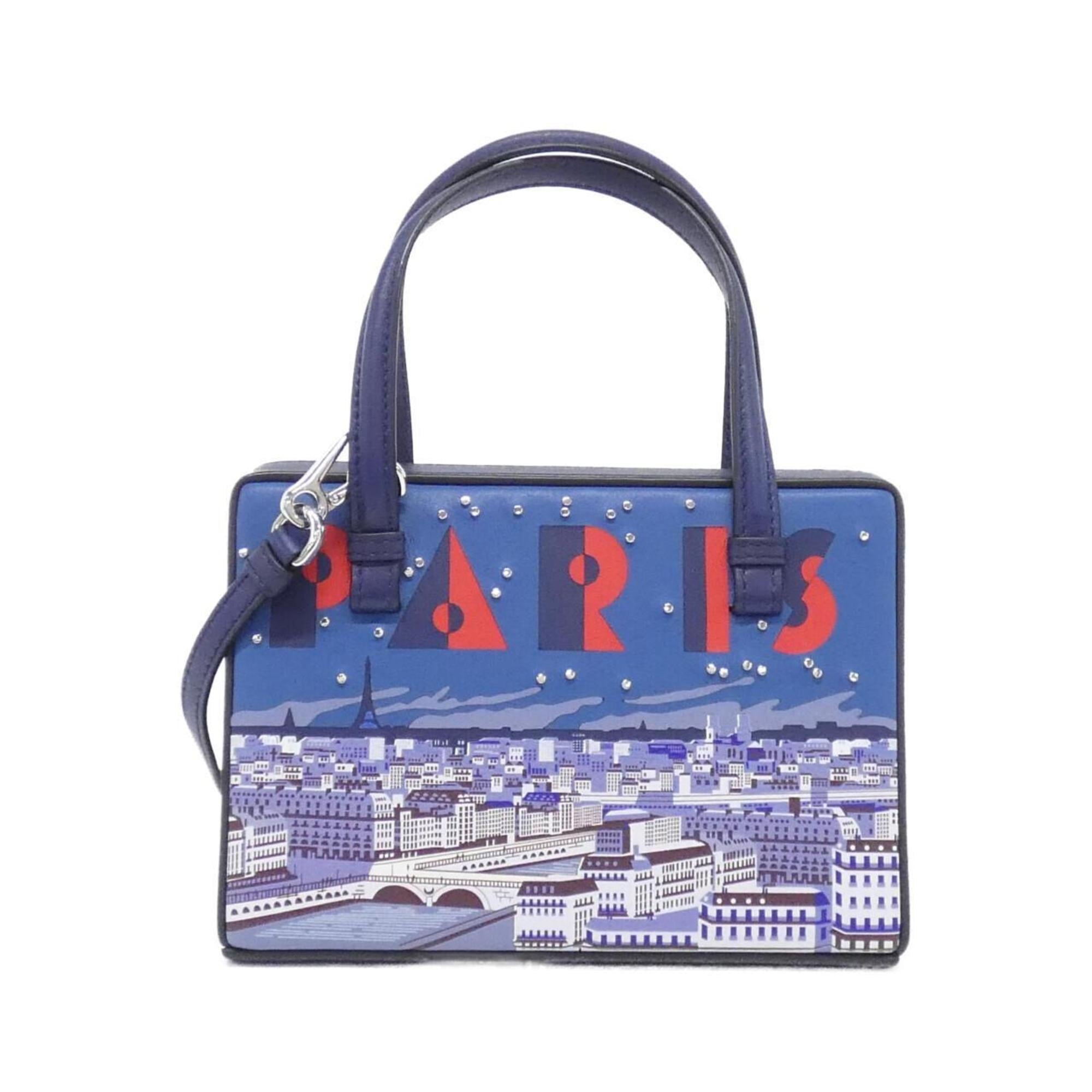 Loewe Blue Leather Handbag (Pre-Owned)