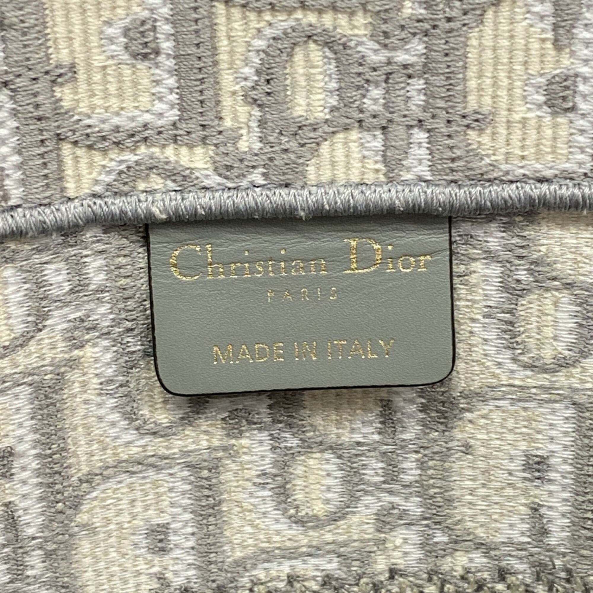 Christian Dior Gray Canvas Tote Bag (Pre-Owned)