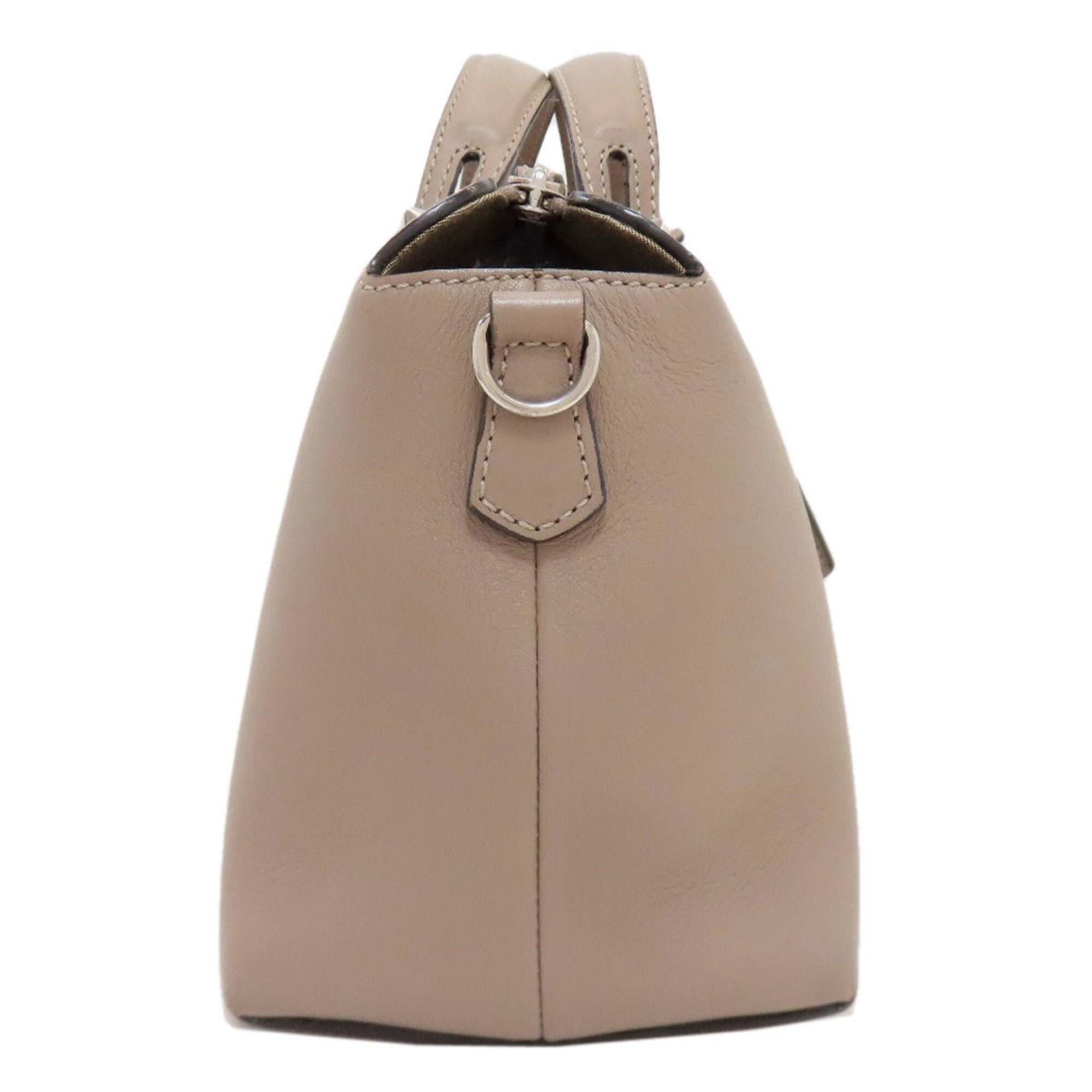 Fendi Grayish Leather Handbag (Pre-Owned)