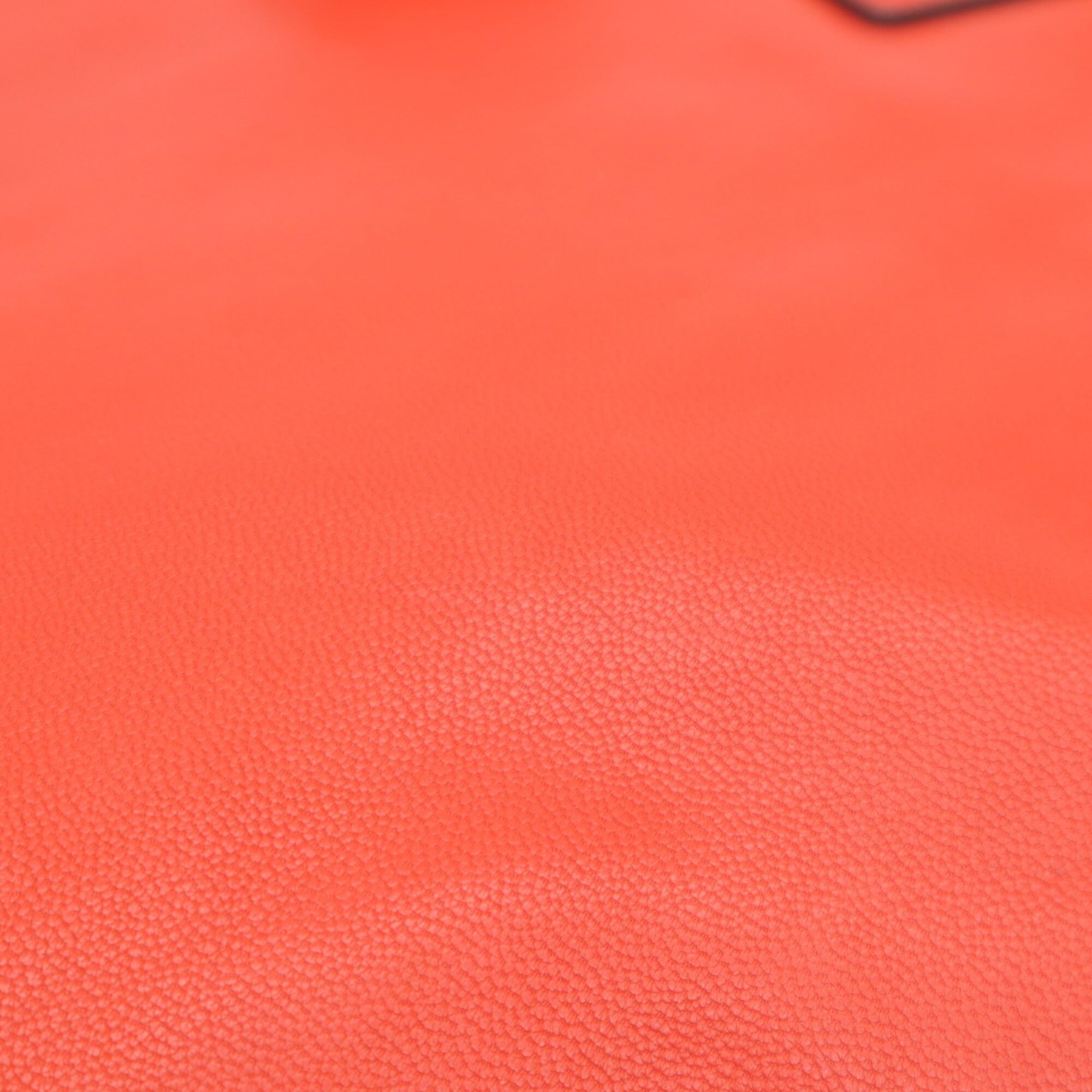 Coach Orange Leather Handbag (Pre-Owned)