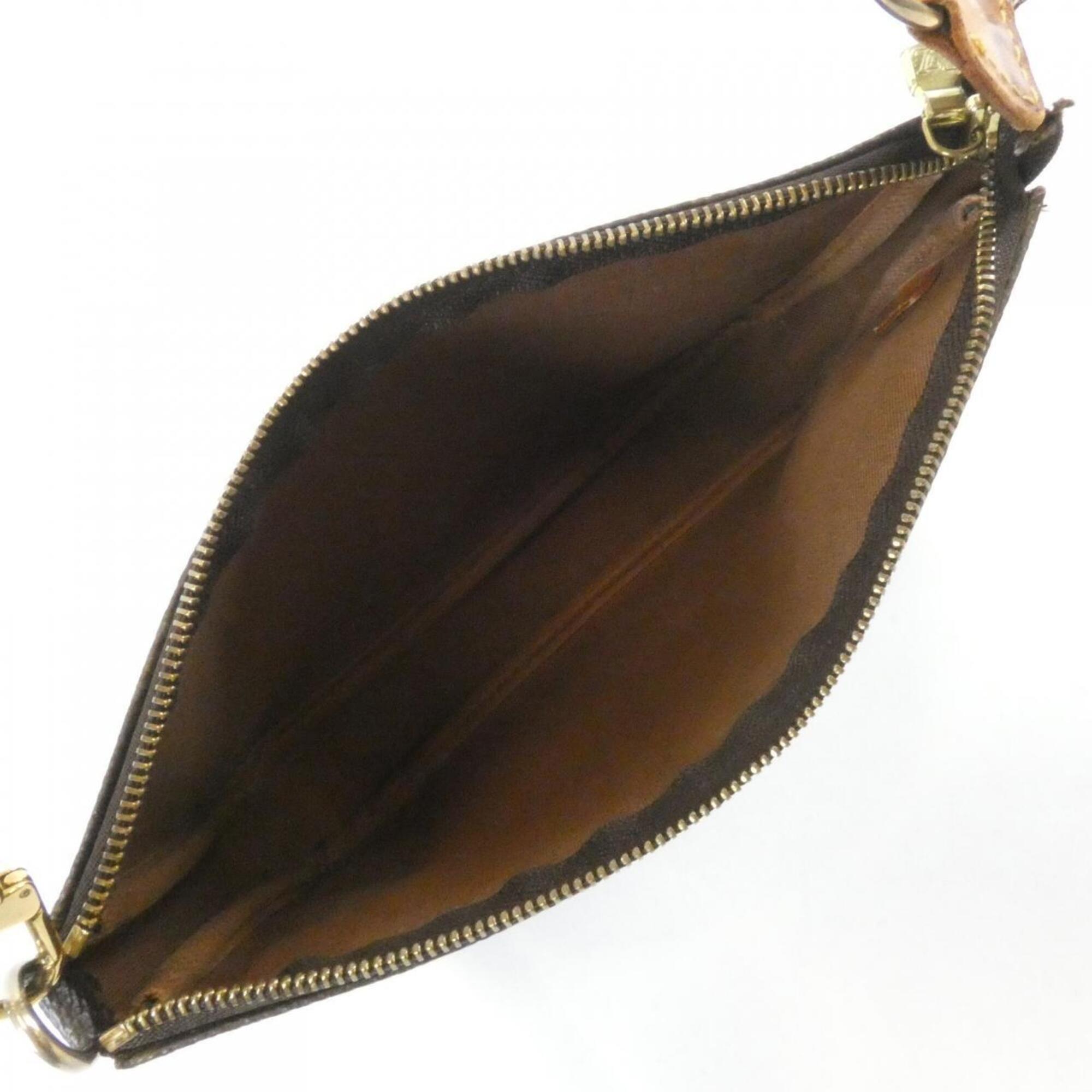 Louis Vuitton Brown Coated Canvas Pochette Pouch (Pre-Owned)