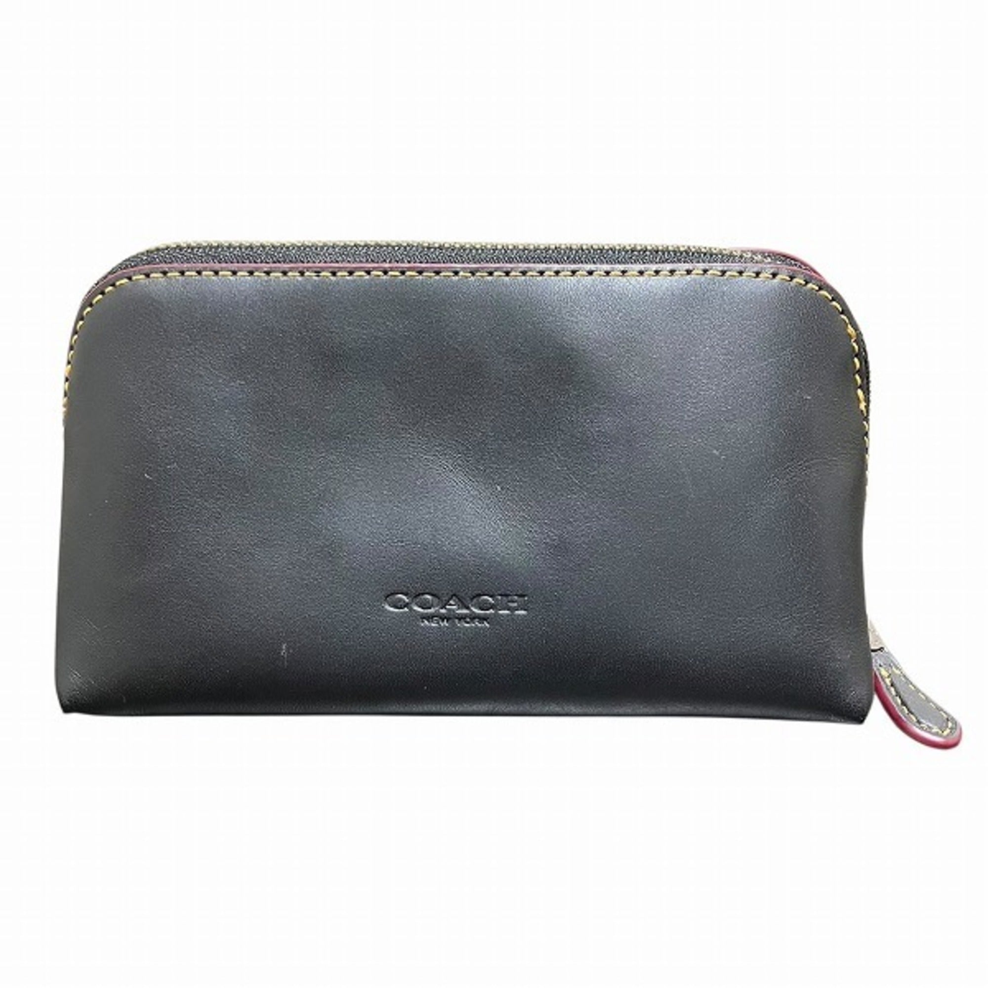 Coach Black Leather Pouch (Pre-Owned)