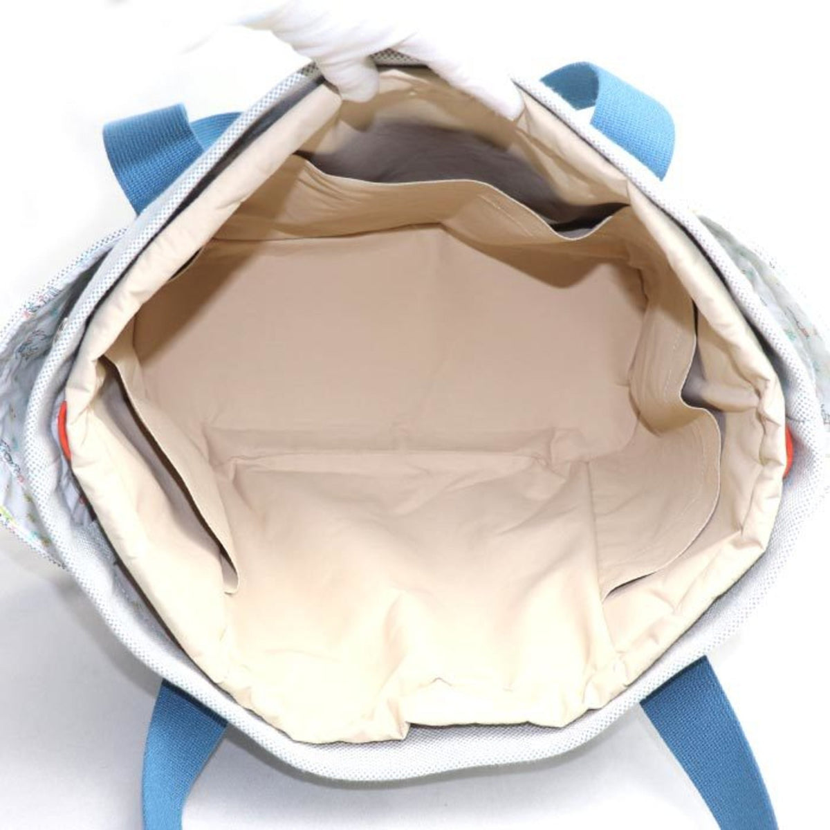 Hermes Blue Gray Toile H Tote Bag (Pre-Owned)
