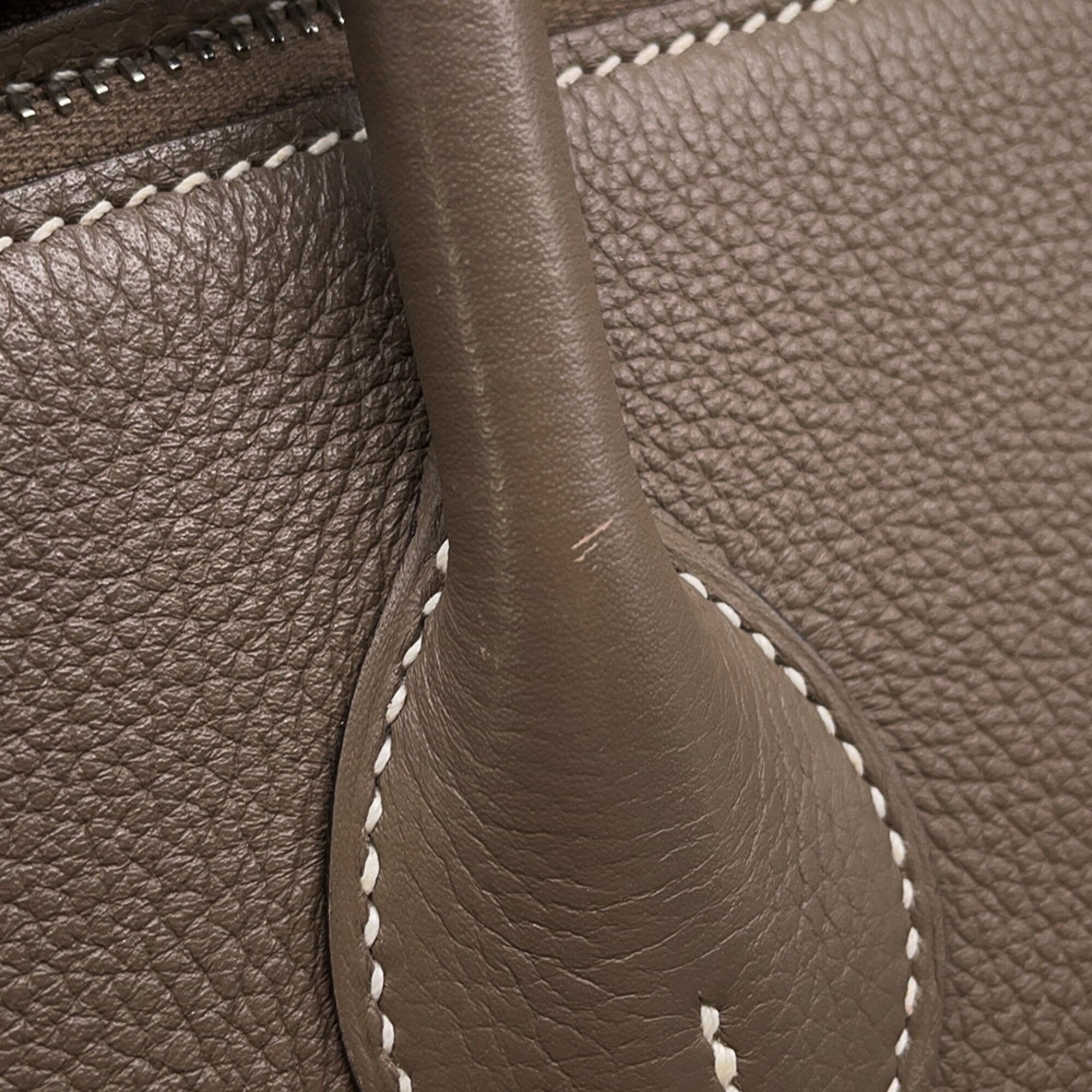 Hermes Etoupe Gray Handbag (Pre-Owned)