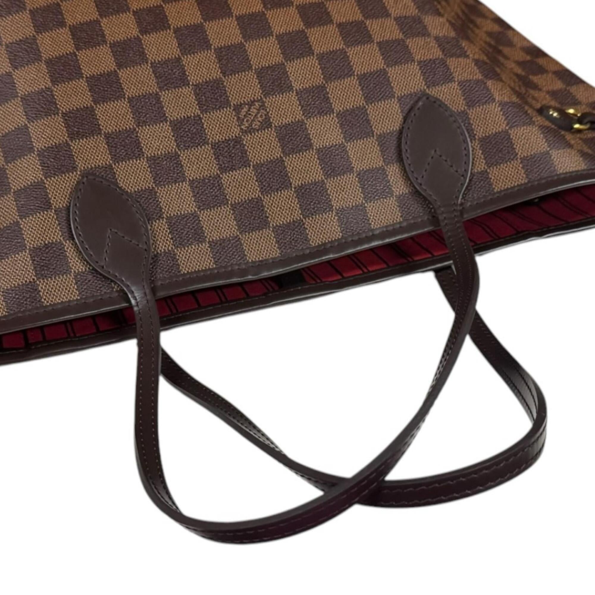 Louis Vuitton Brown Cerise Damier Canvas Pouch Tote Bag (Pre-Owned)