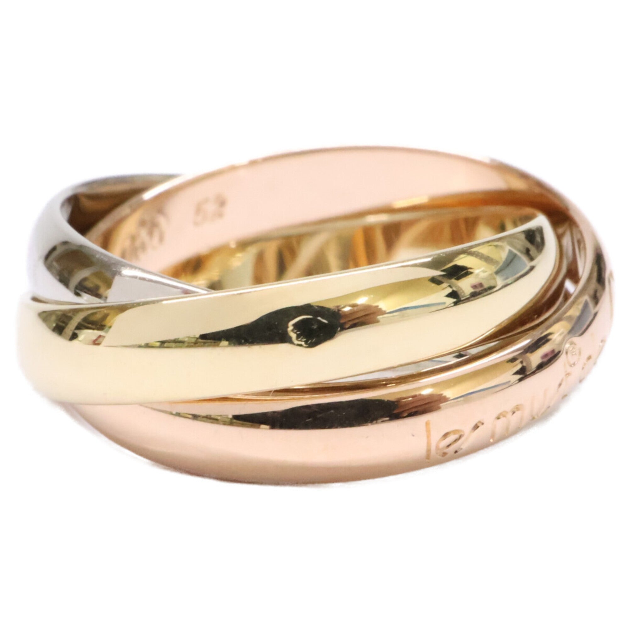 Cartier Pink Gold White Gold Yellow Gold Yellow Gold (18K) Pink Gold (18K) White Gold (18K) Band Ring (Pre-Owned)