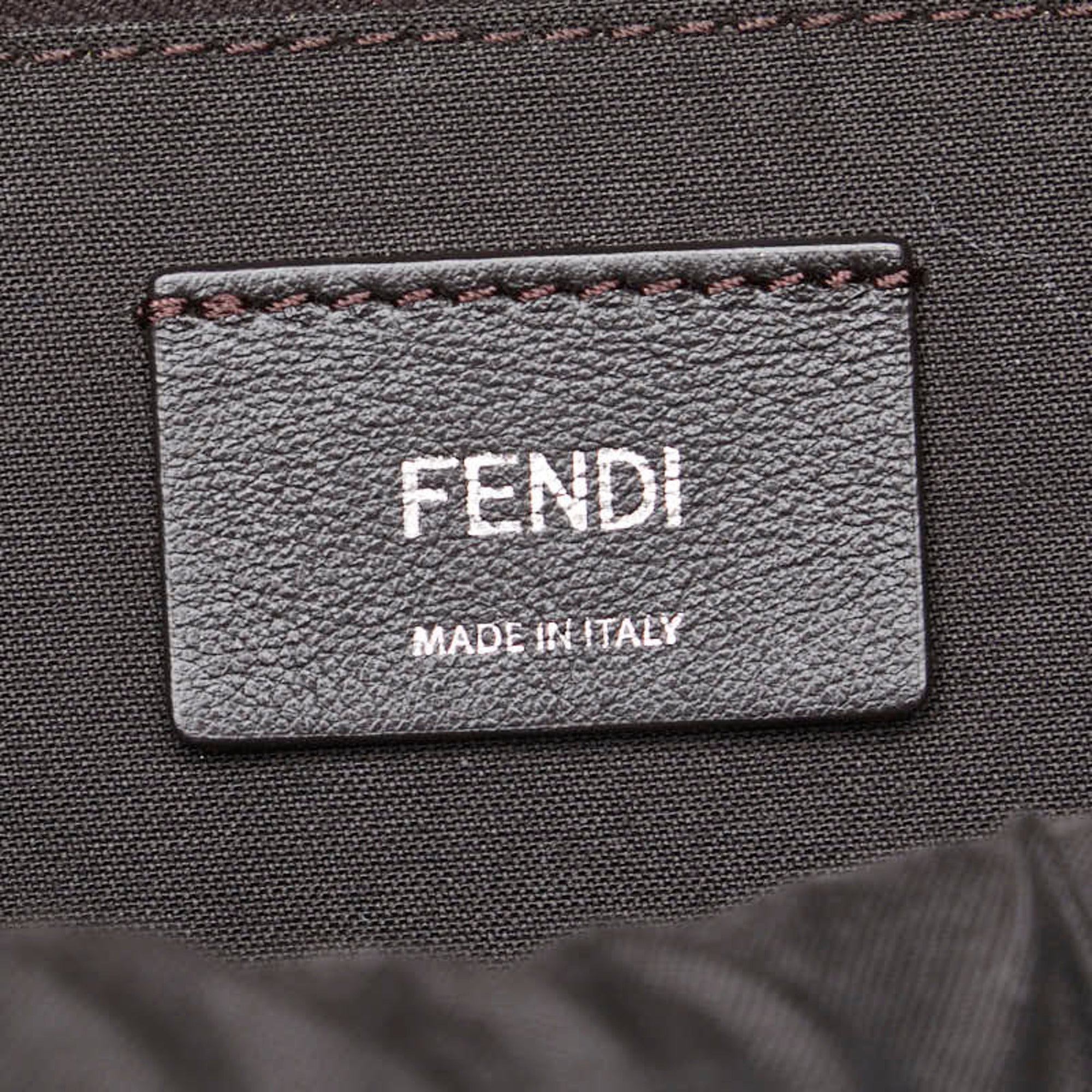 Fendi Red Color Leather Backpack (Pre-Owned)