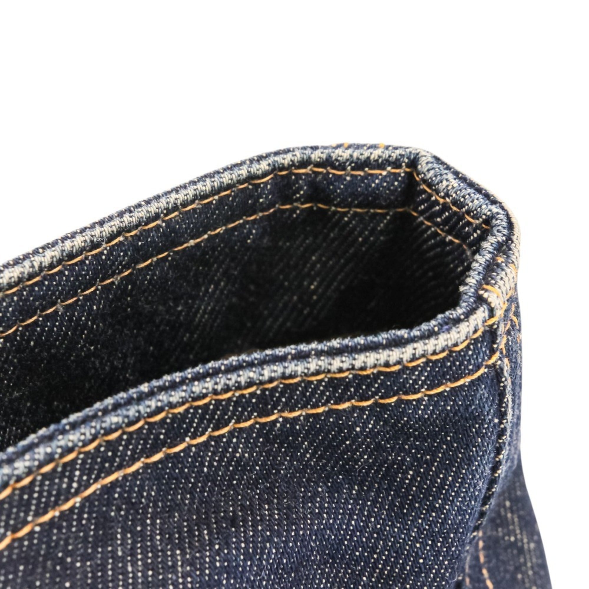 Fendi Navy Denim Leather Handbag (Pre-Owned)