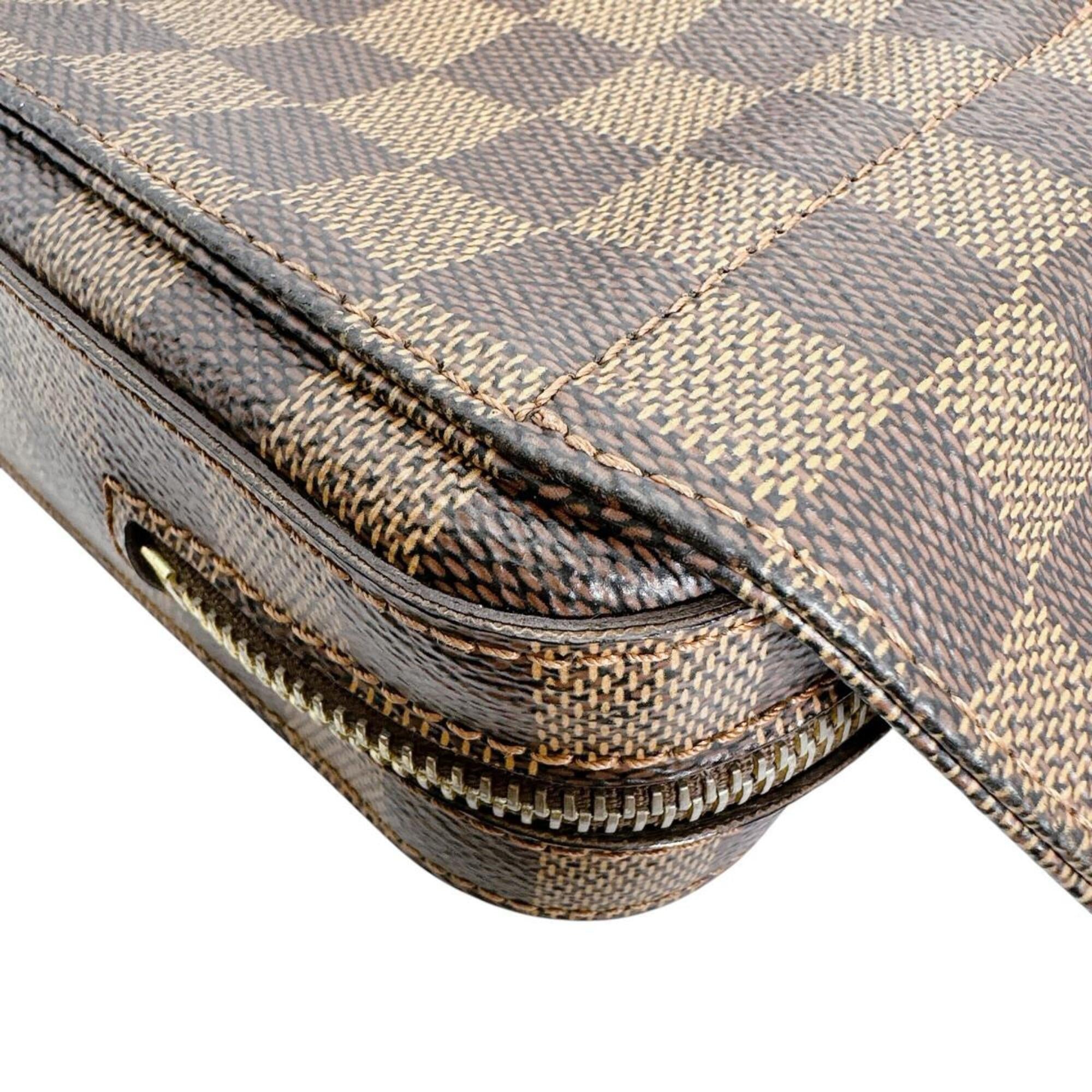 Louis Vuitton Brown Galle Or Damier Canvas Pouch Sling Bag (Pre-Owned)