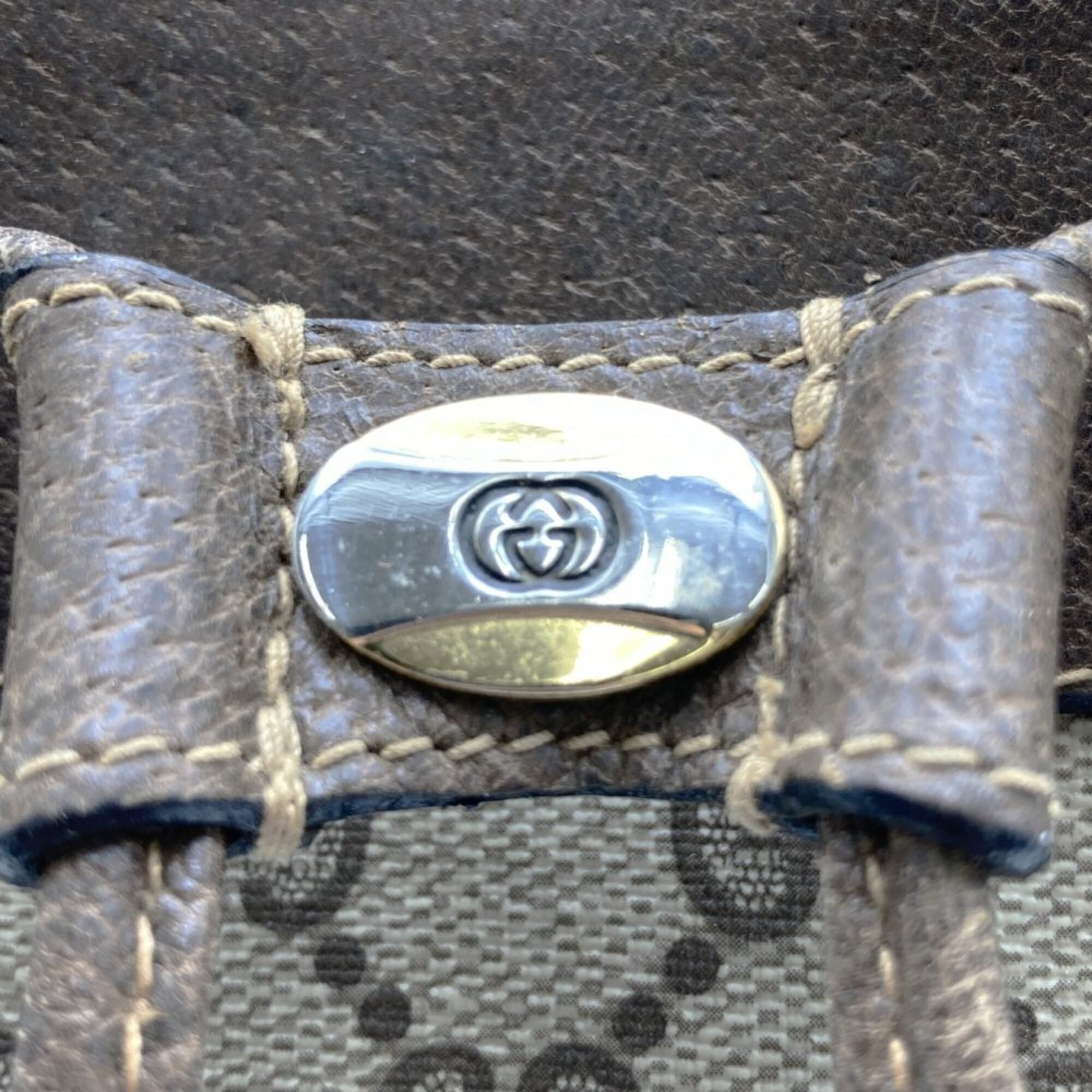 Gucci Brown Gg Supreme Shoulder Bag (Pre-Owned)
