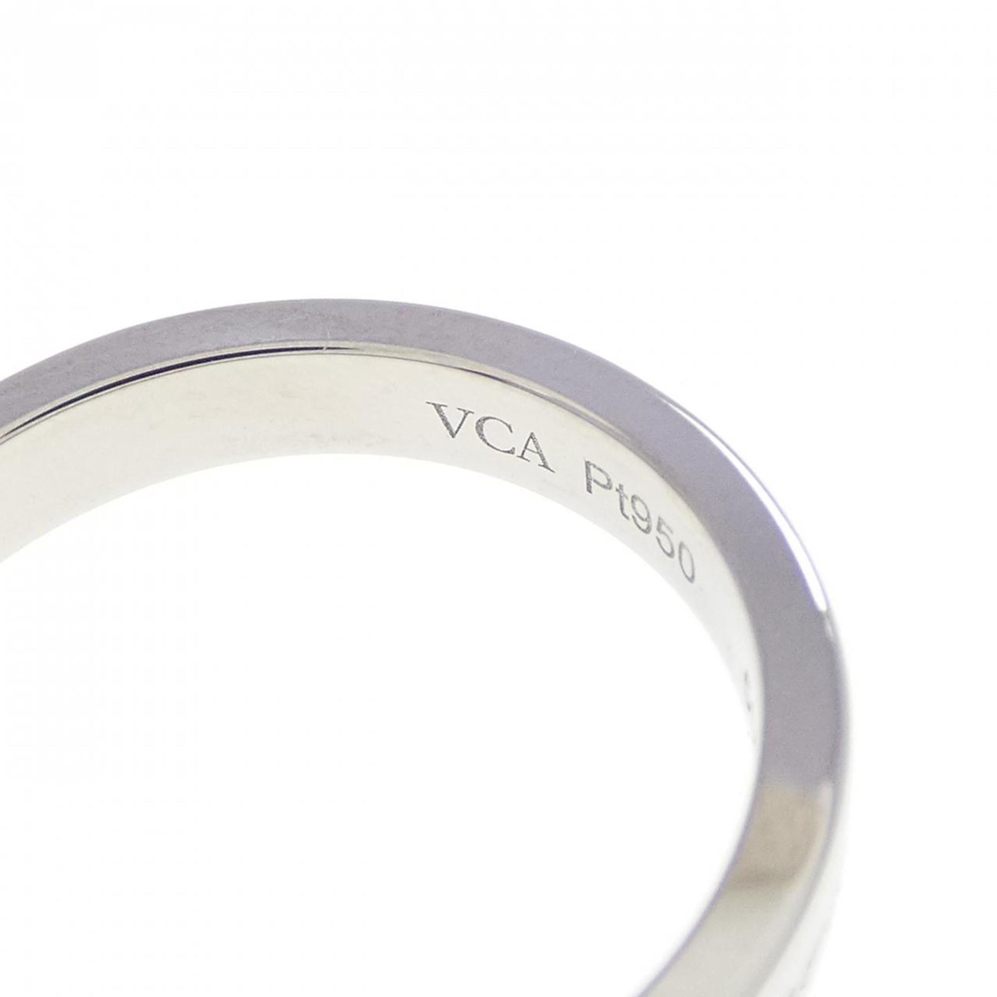 Van Cleef & Arpels Platinum Platinum 950 Band Ring (Pre-Owned)