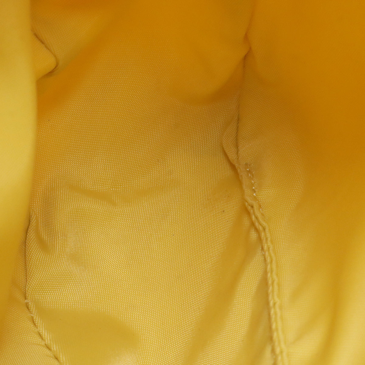 Prada Yellow Nylon Handbag Pouch (Pre-Owned)