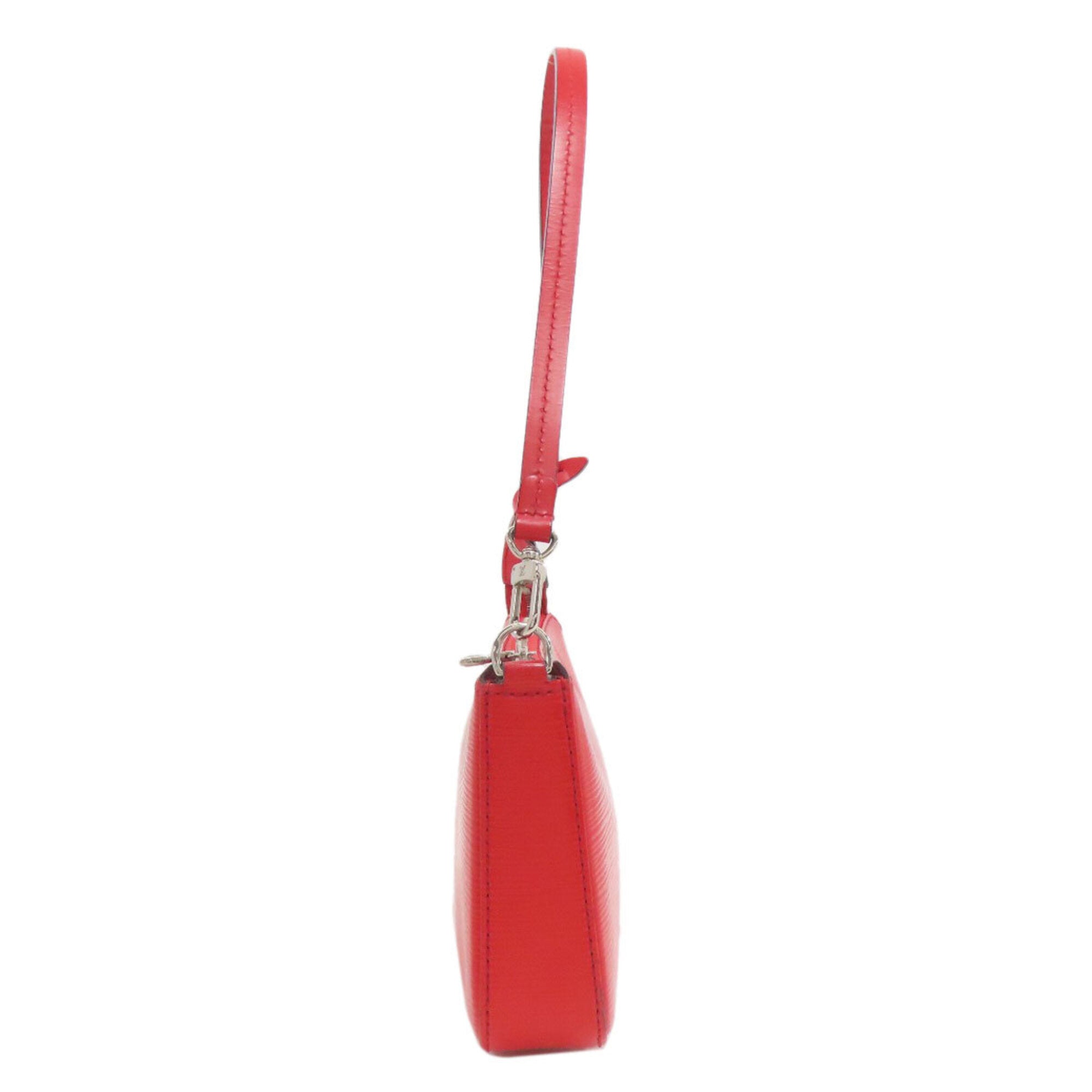 Louis Vuitton Red Color Epi Leather Handbag Pochette (Pre-Owned)
