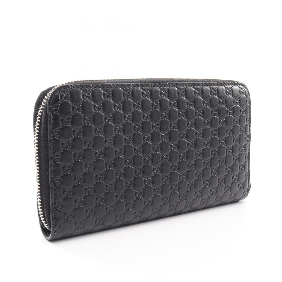 Gucci Black Leather Long Wallet (Bi-Fold) (Pre-Owned)