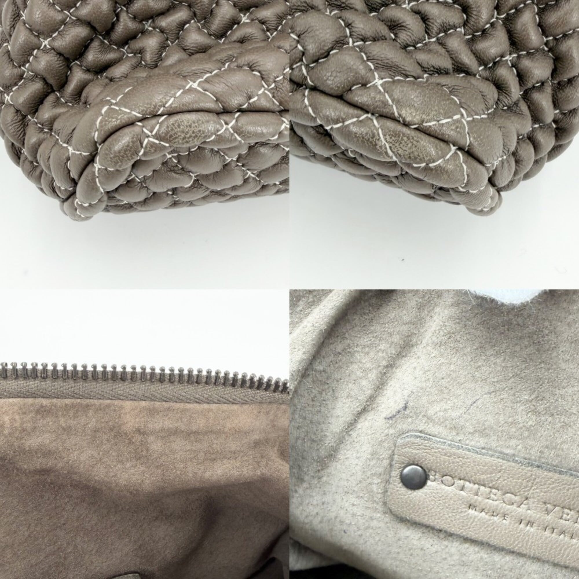 Bottega Veneta Brown Leather Handbag Shoulder Bag (Pre-Owned)