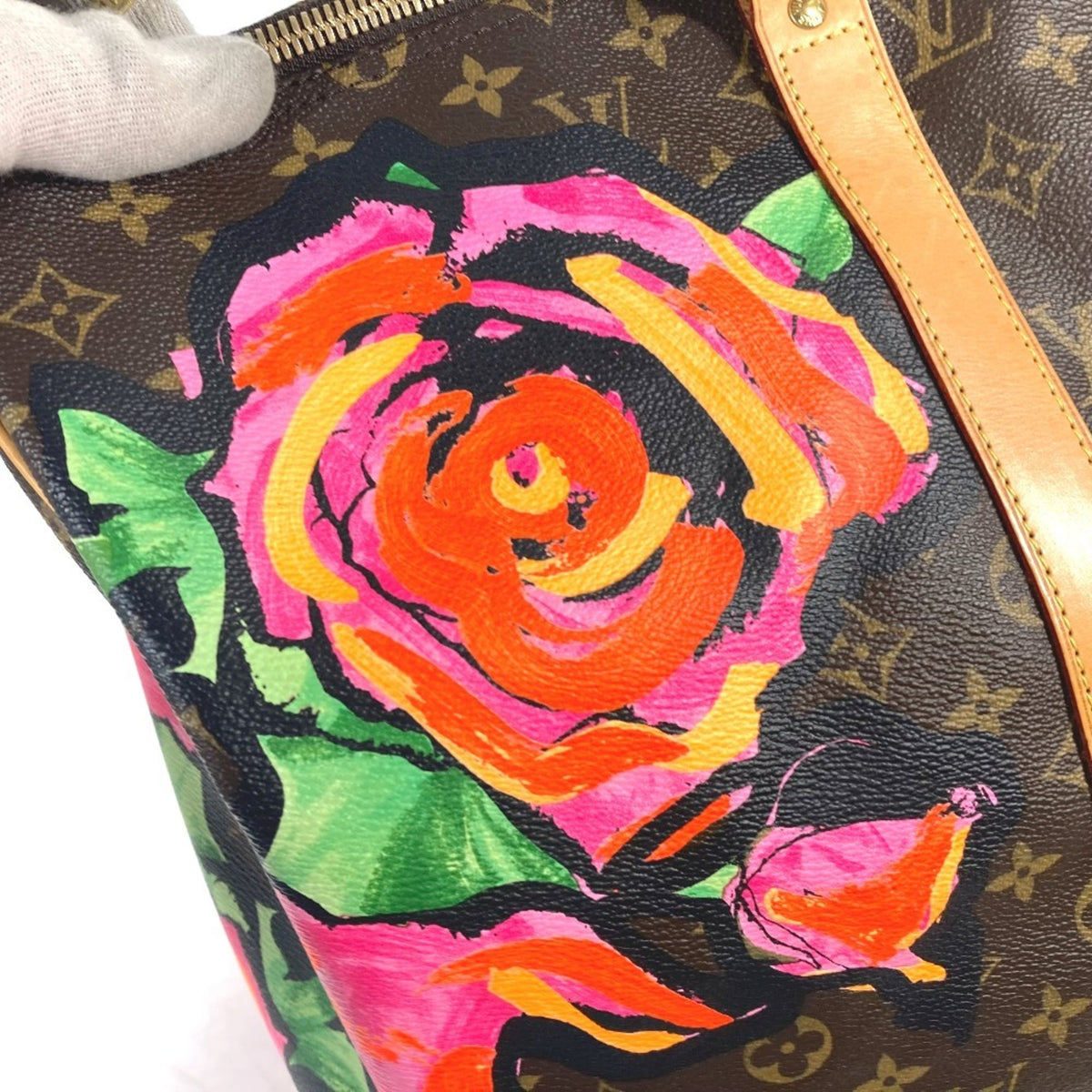 Louis Vuitton Brown Pink Monogram Boston Bag (Pre-Owned)