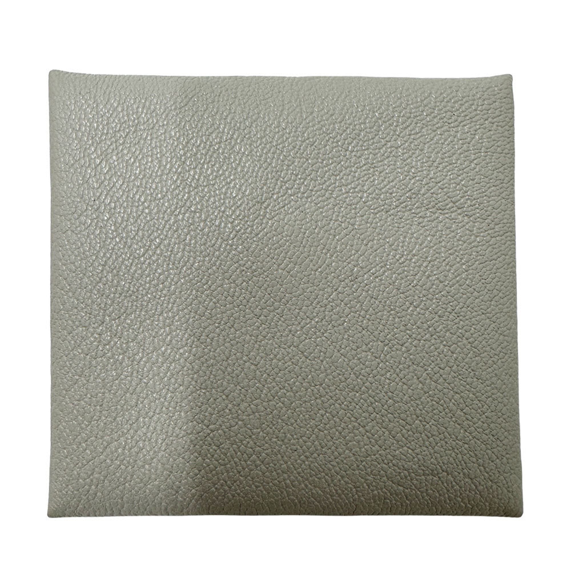 Hermes Pearl Gray Chevre Myzore Leather Coin Purse/Coin Case (Pre-Owned)