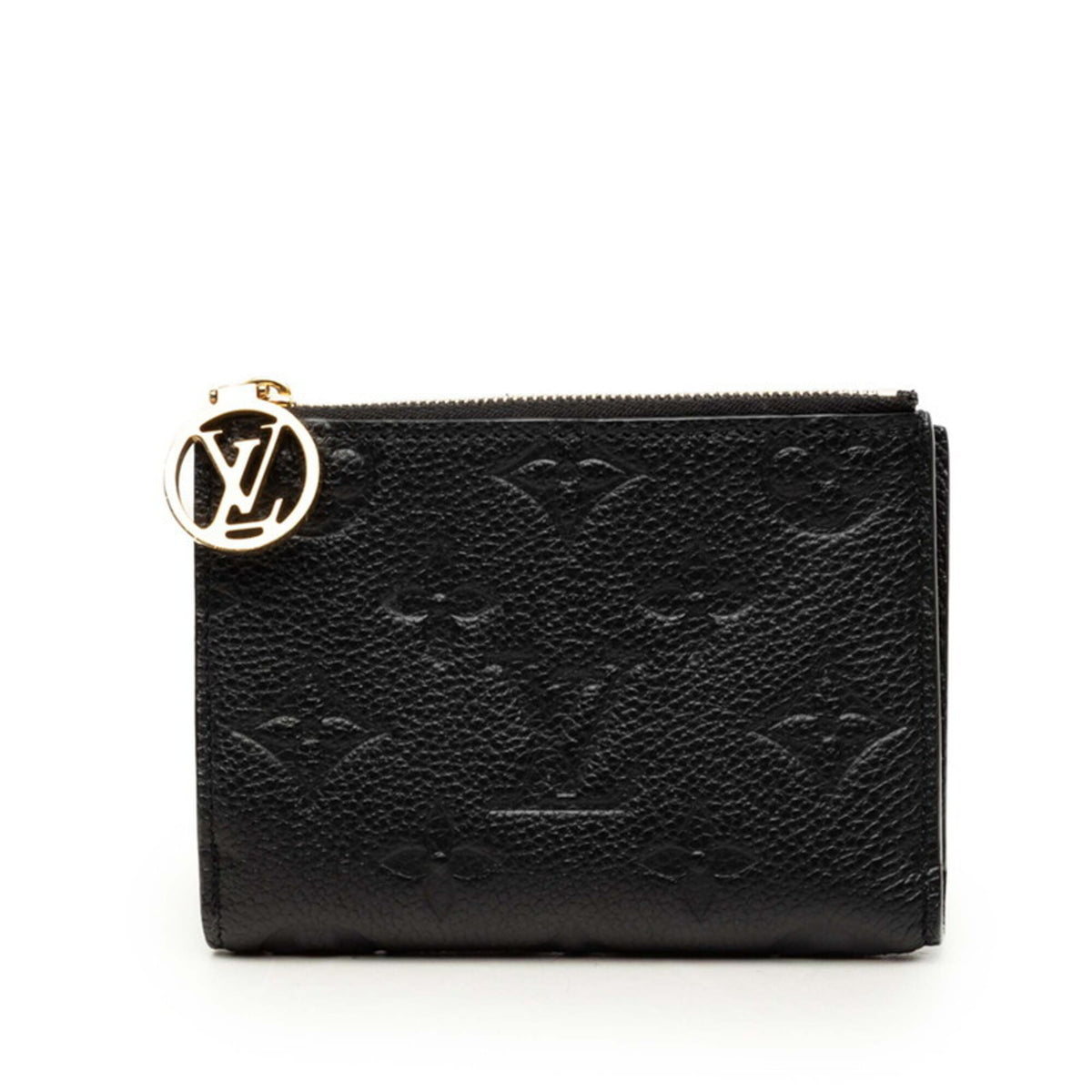 Louis Vuitton Black Noir Leather Wallet (Bi-Fold) (Pre-Owned)