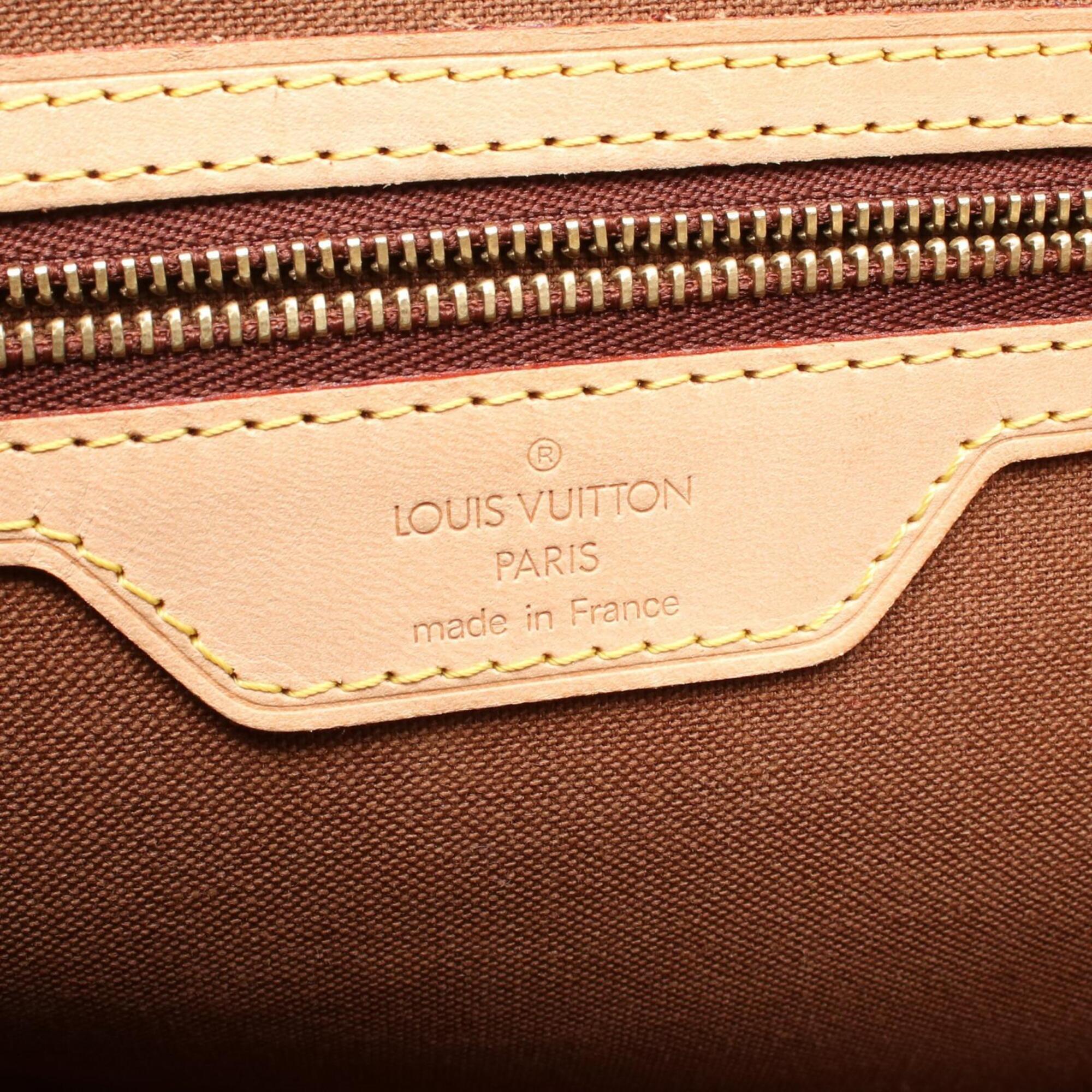 Louis Vuitton Brown Coated Canvas Pvc Leather Monogram Handbag Tote Bag (Pre-Owned)