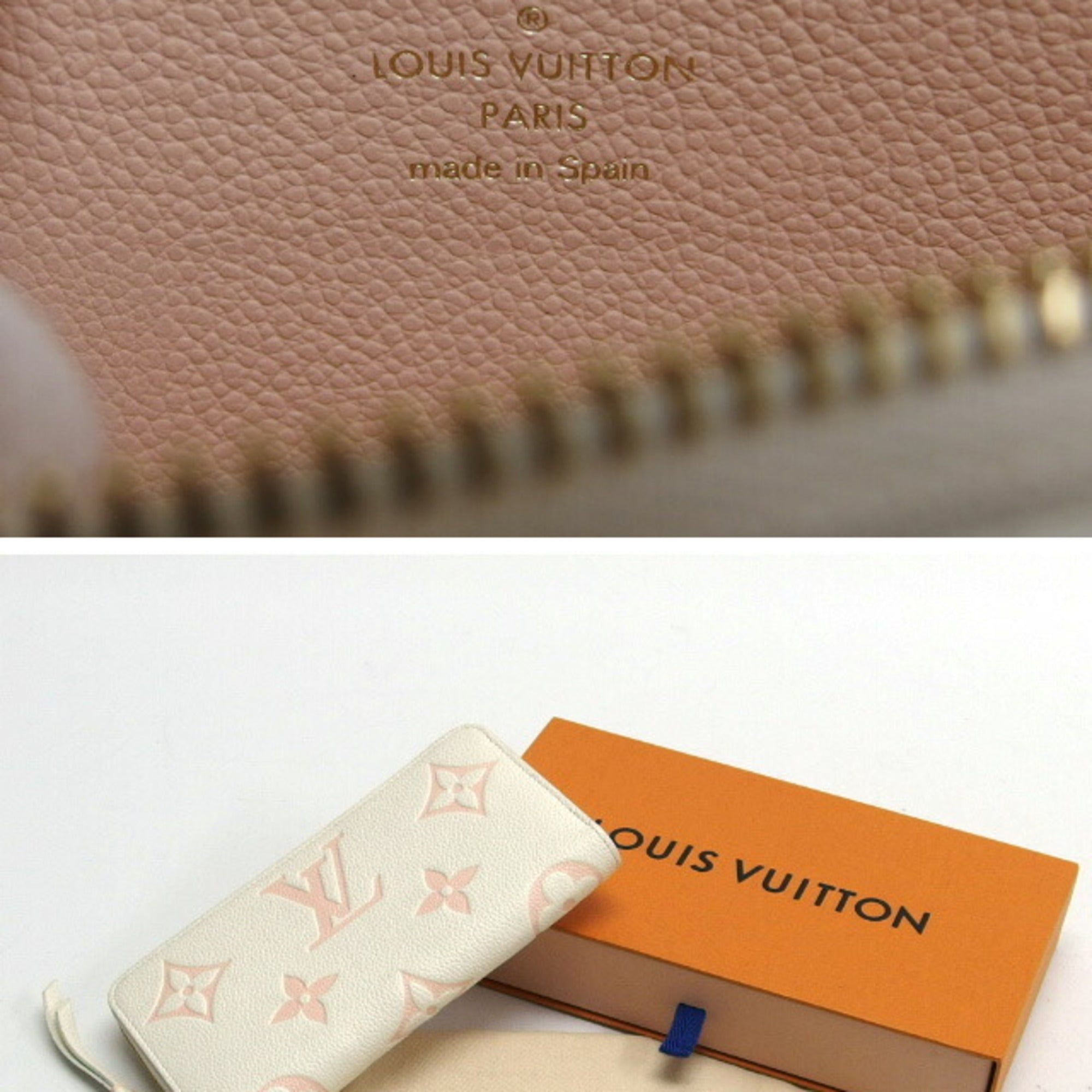 Louis Vuitton Monogram Empreinte Light Pink White Monogram Empreinte Long Wallet (Bi-Fold) (Pre-Owned)