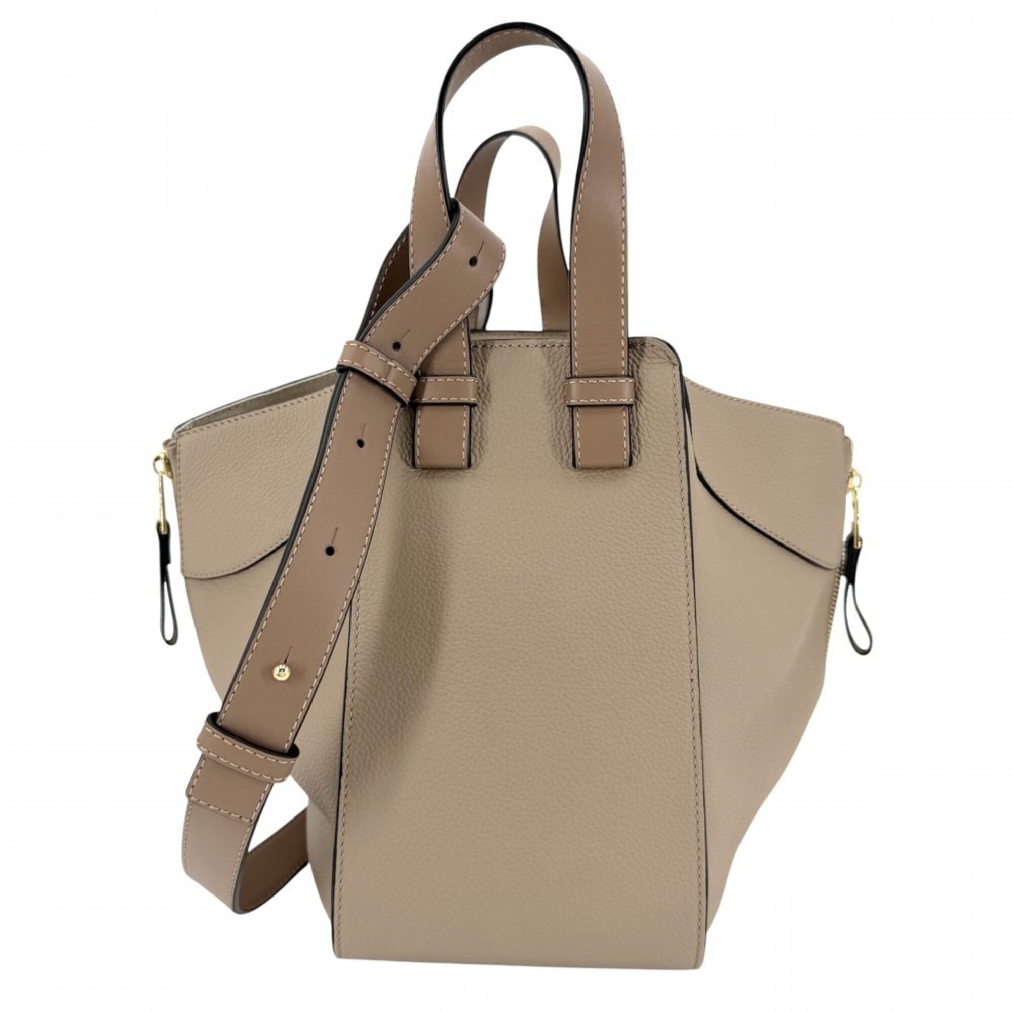 Loewe Beige Leather Handbag Shoulder Bag (Pre-Owned)