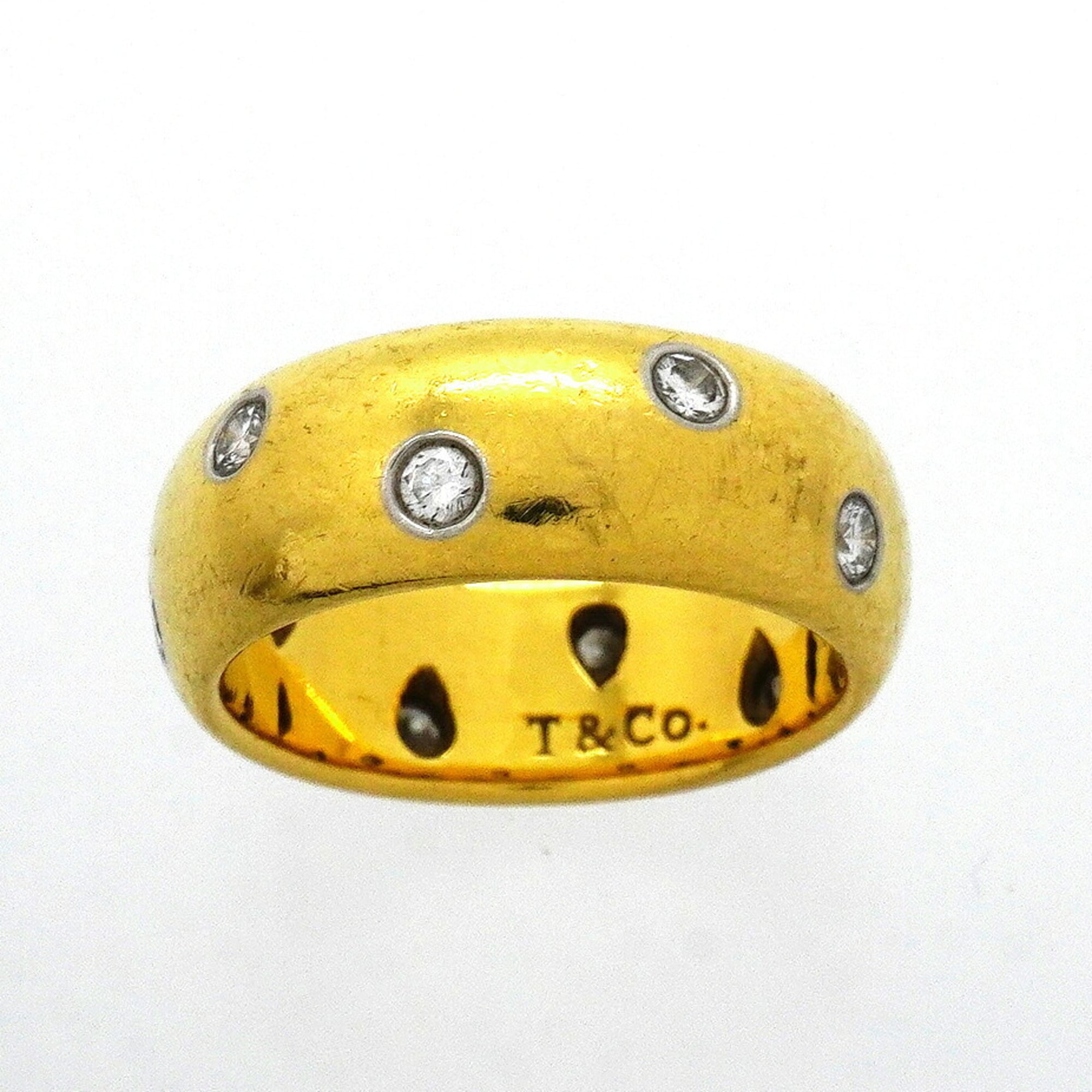 Tiffany Yellow Gold (18K) Platinum 950 Band Ring (Pre-Owned)