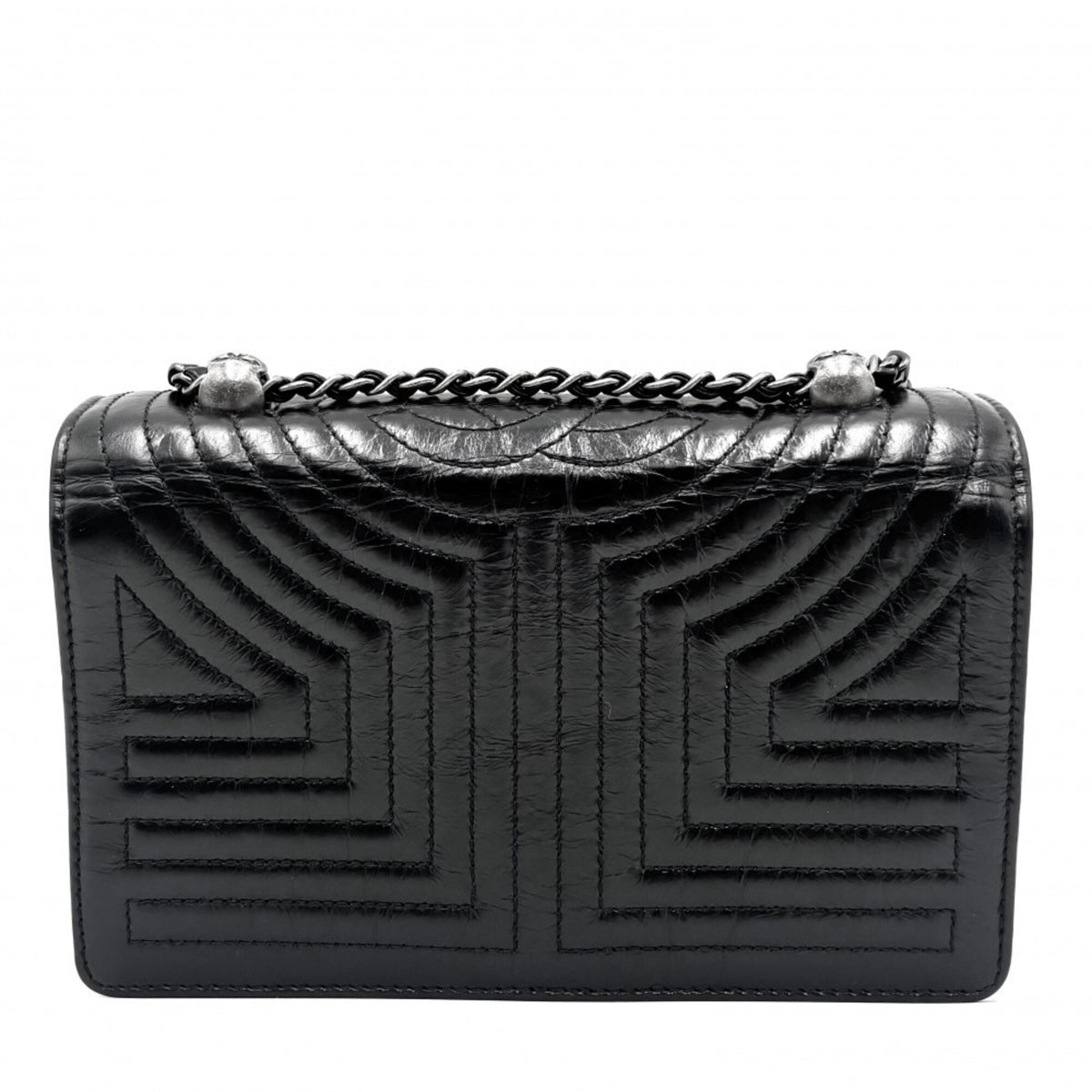 Chanel Black Leather Shoulder Bag (Pre-Owned)