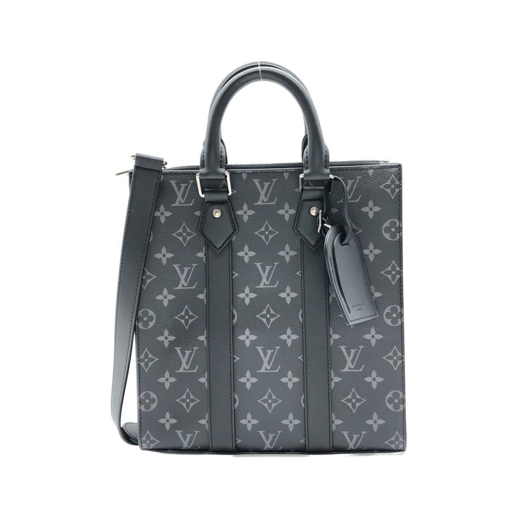 Louis Vuitton Black Coated Canvas Handbag (Pre-Owned)