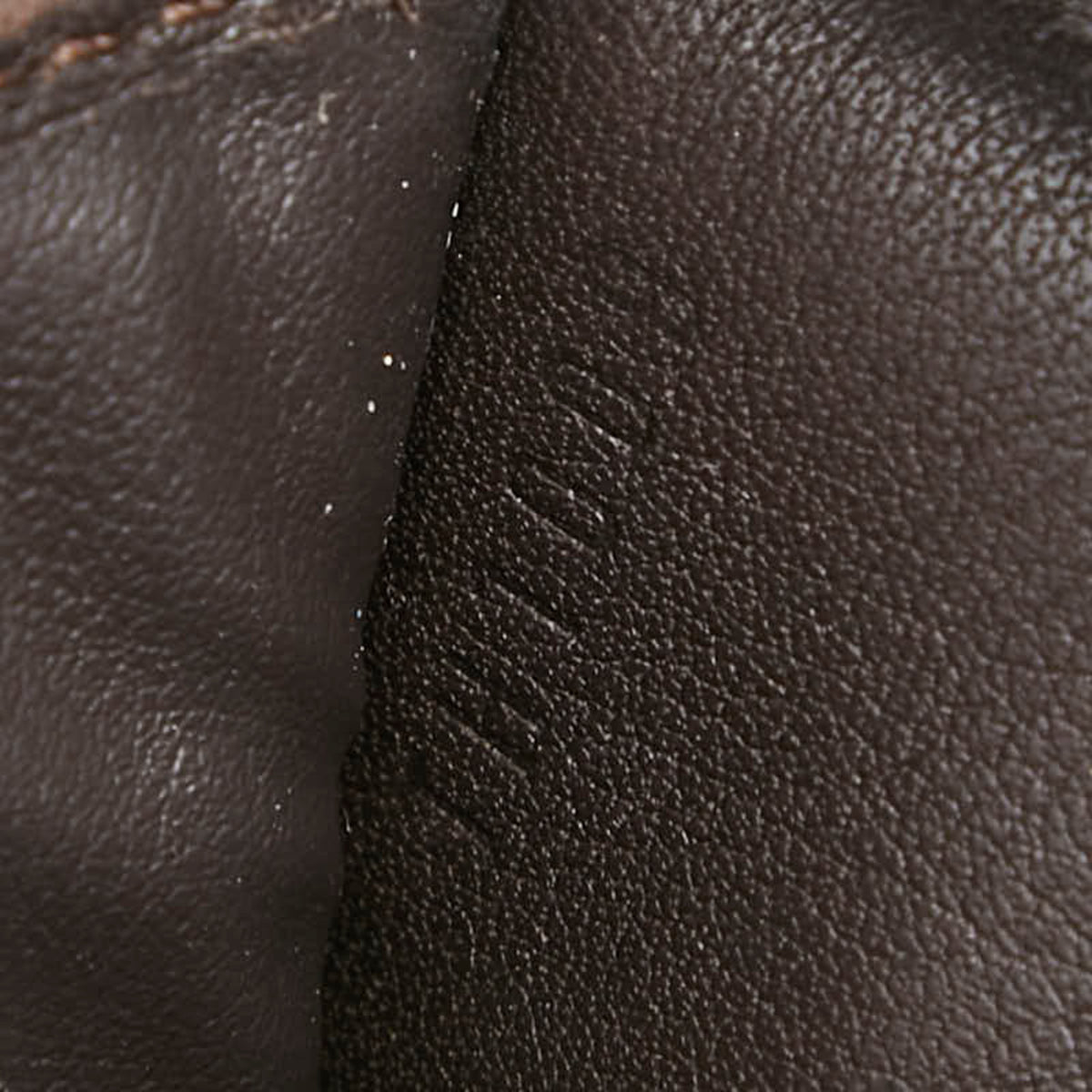 Louis Vuitton Monogram Dark Brown Leather Long Wallet (Tri-Fold) (Pre-Owned)