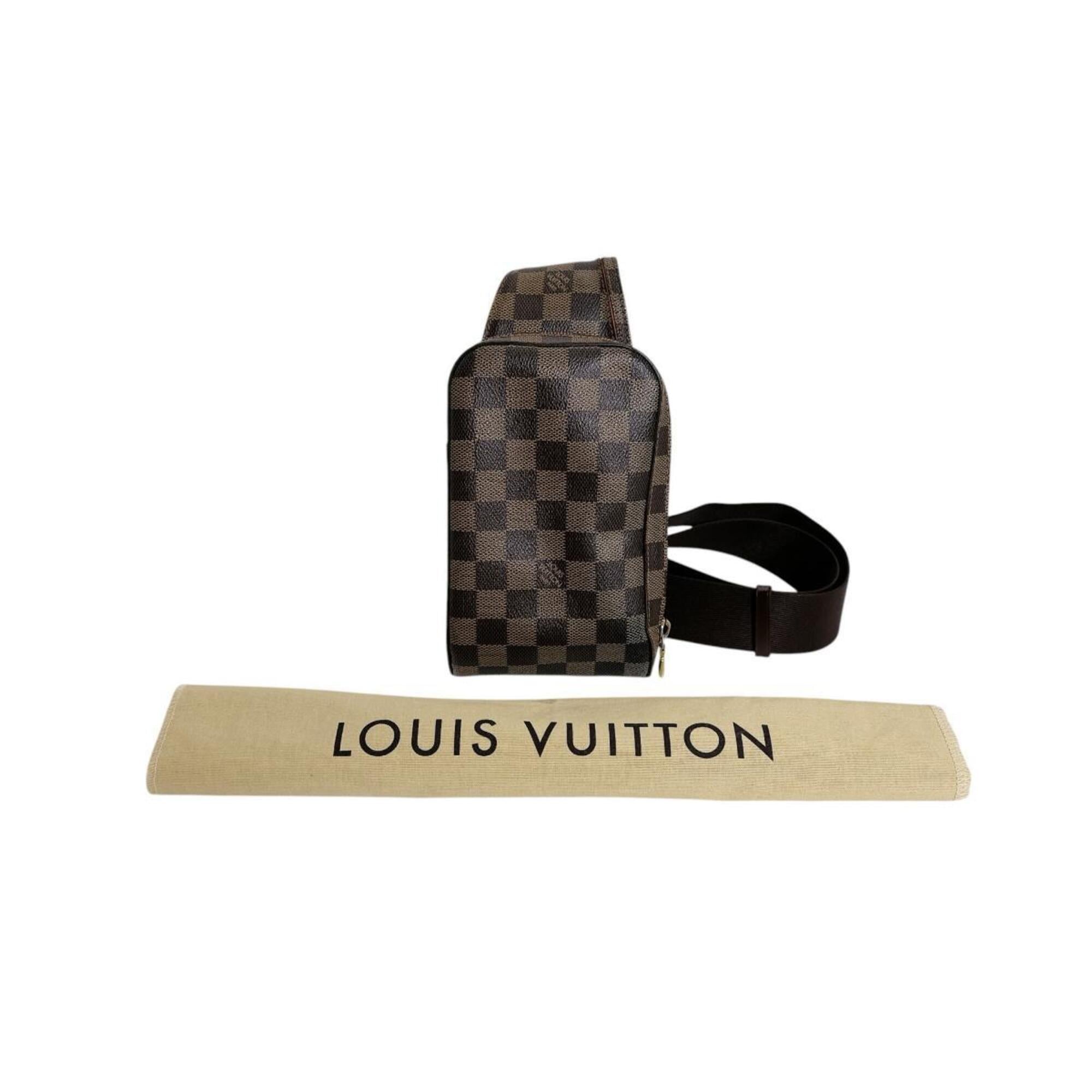 Louis Vuitton Brown Galle Or Damier Canvas Pouch Sling Bag (Pre-Owned)