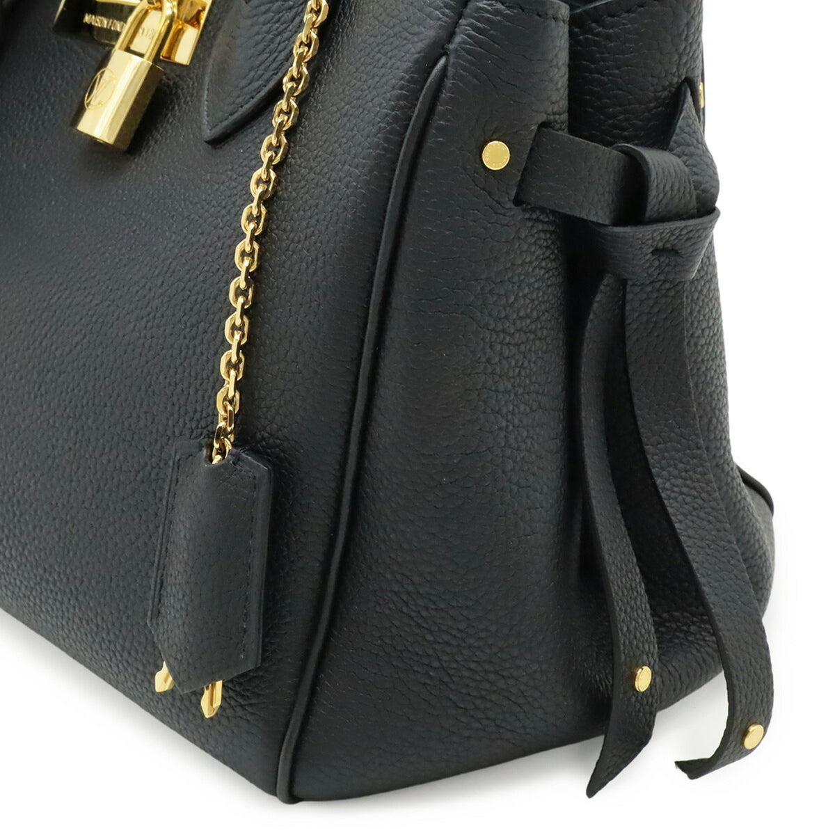 Louis Vuitton Black Noir Leather Handbag Shoulder Bag (Pre-Owned)