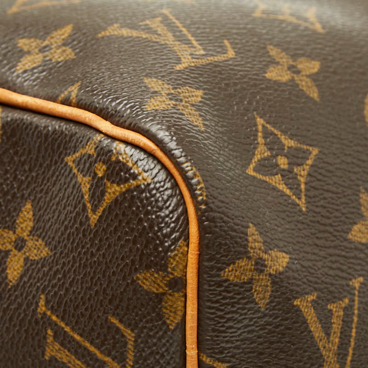 Louis Vuitton Brown Pvc Leather Boston Bag Handbag (Pre-Owned)
