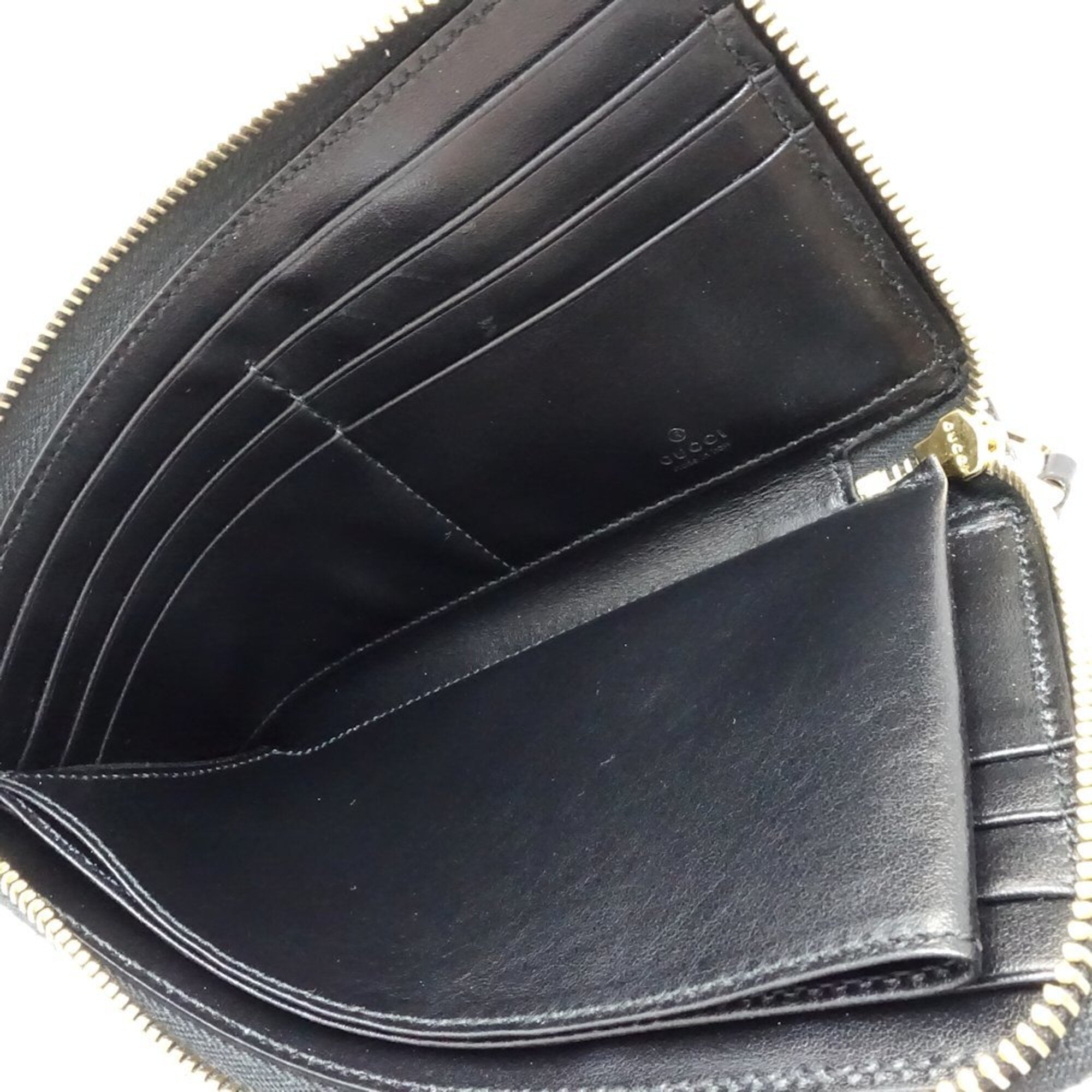 Gucci Black Leather Bill Wallet (Bi-Fold) (Pre-Owned)