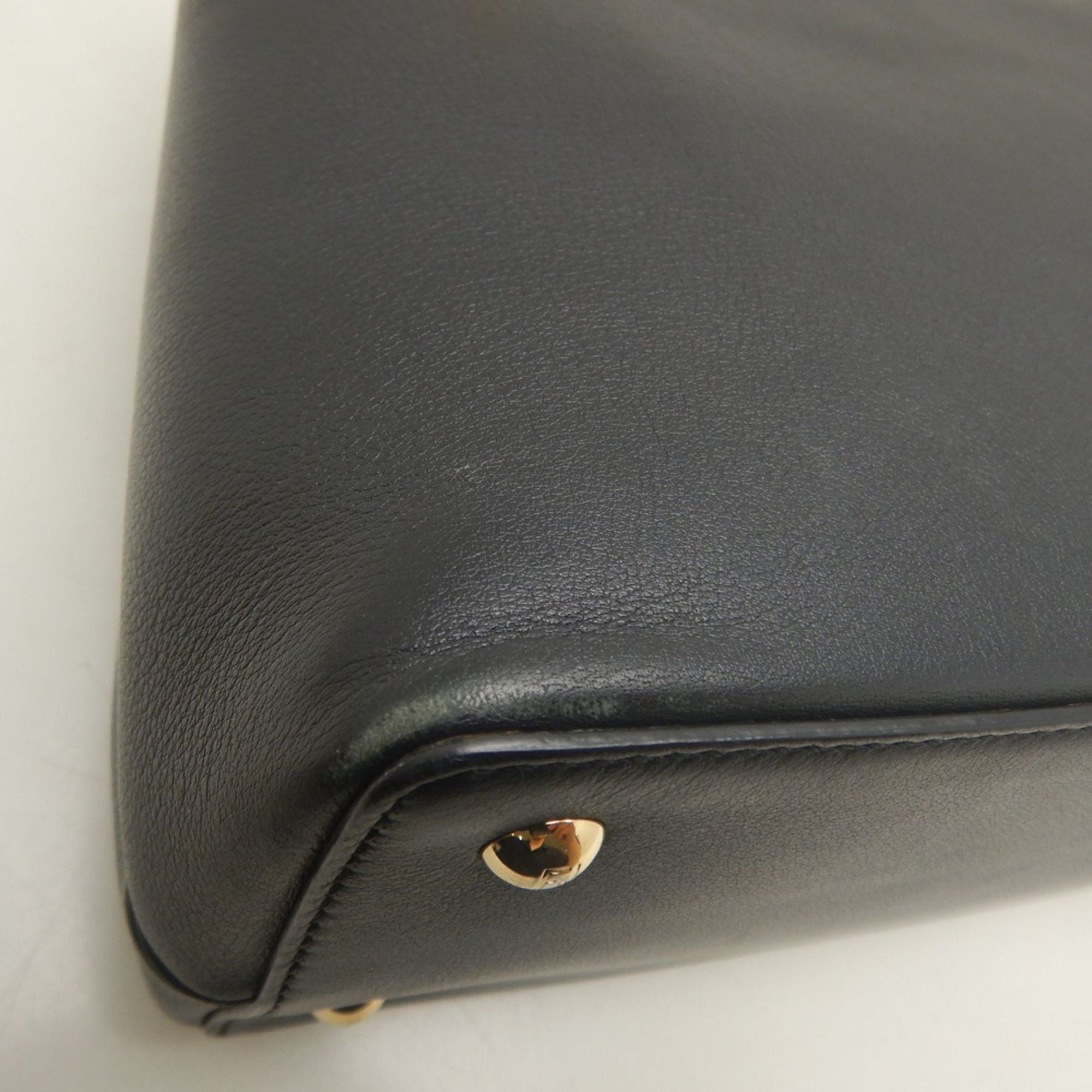 Fendi Black Leather Handbag (Pre-Owned)