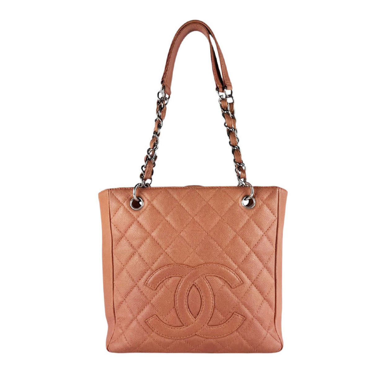Chanel Pink Grained Calfskin Handbag (Pre-Owned)