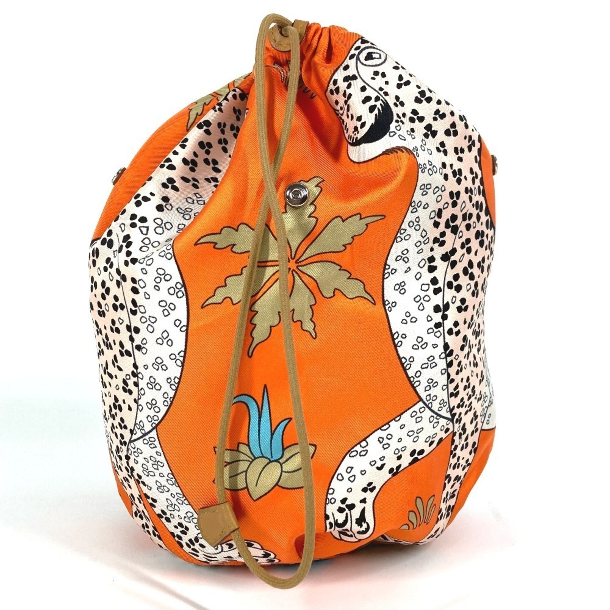Hermes Orange Silk Pouch (Pre-Owned)