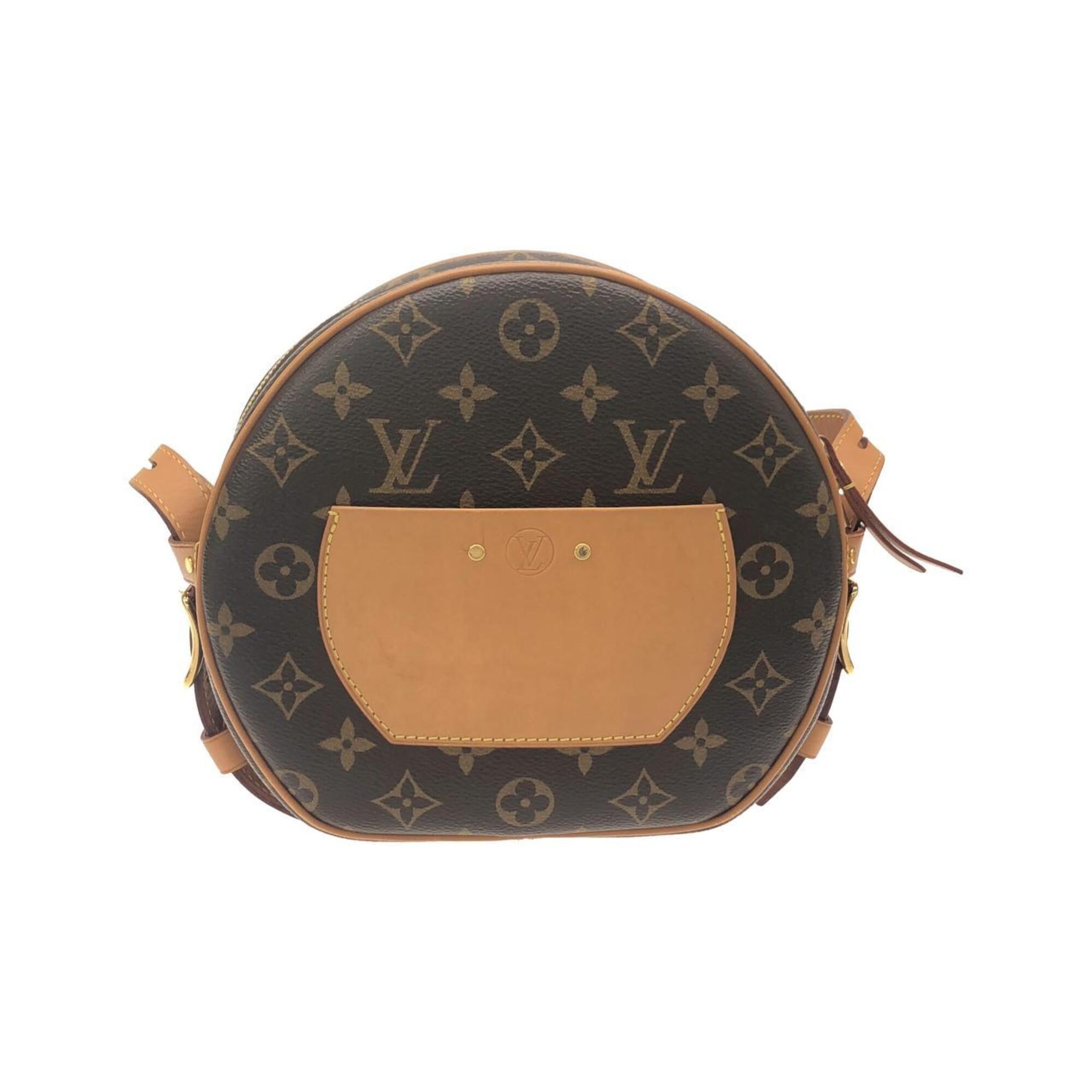 Louis Vuitton Marron Coated Canvas Shoulder Bag (Pre-Owned)