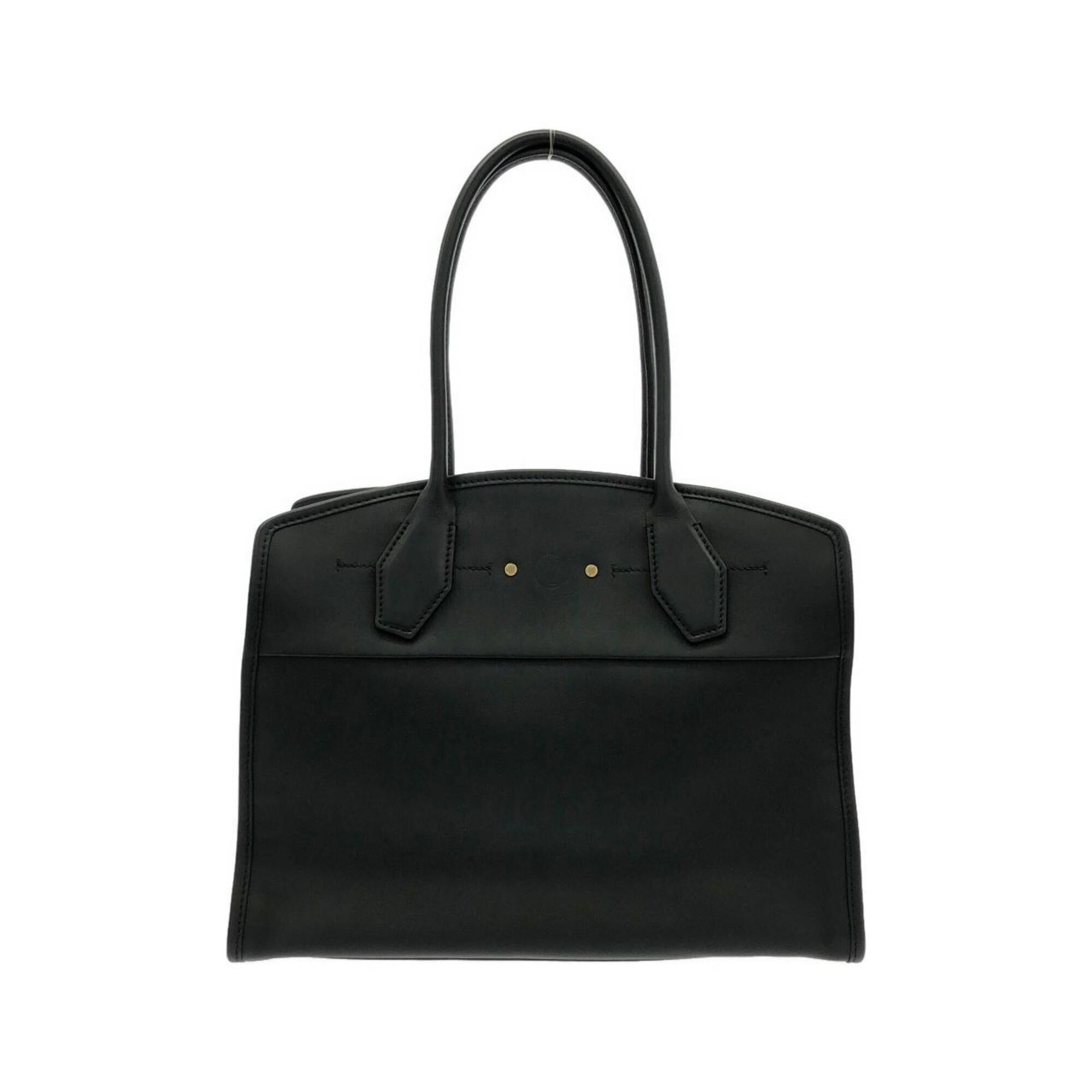 Louis Vuitton Black Leather Pouch Shoulder Bag (Pre-Owned)
