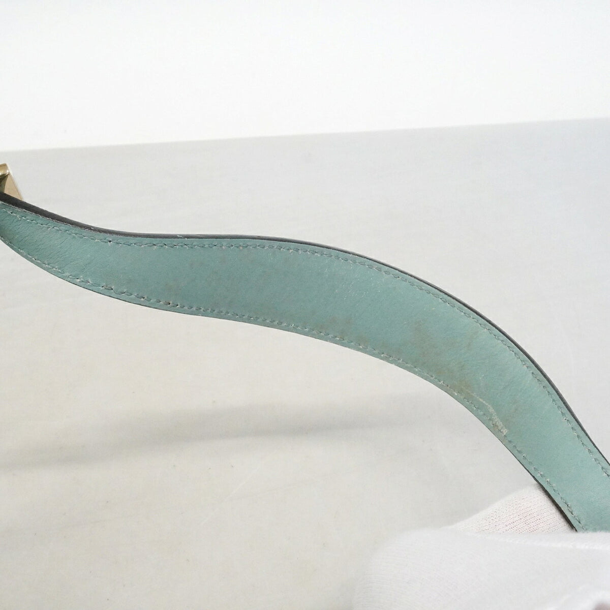 Gucci Light Green Suede Shoulder Bag (Pre-Owned)