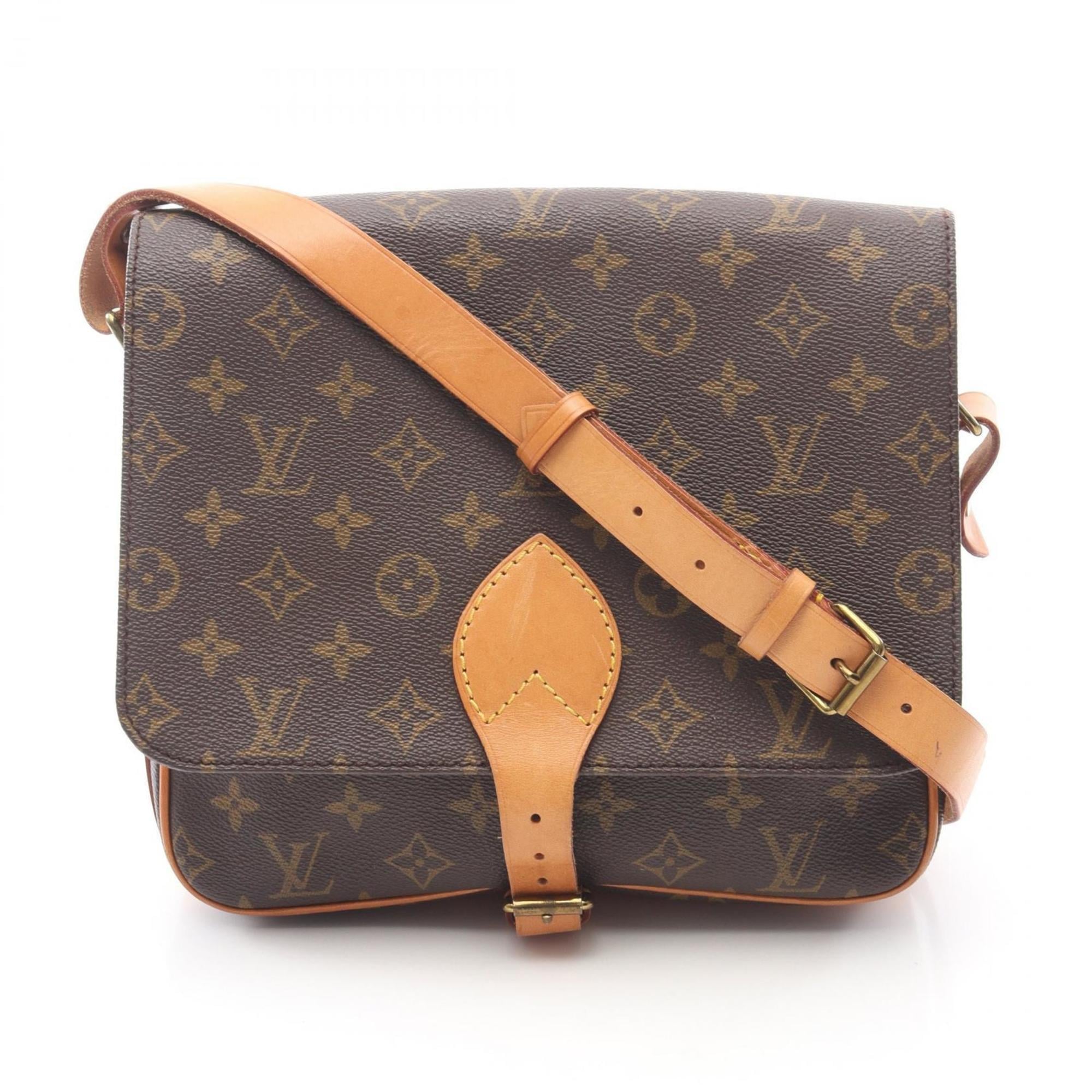 Louis Vuitton Brown Coated Canvas Pvc Monogram Leather Handbag Shoulder Bag (Pre-Owned)