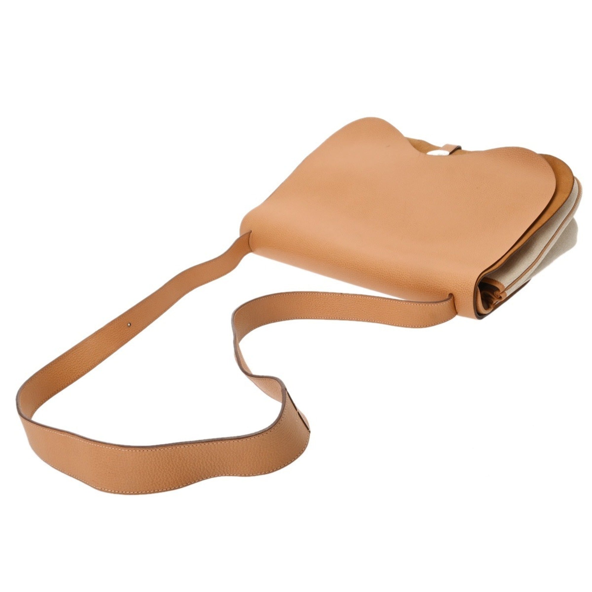 Hermes Ecru Natural Toile H Shoulder Bag (Pre-Owned)